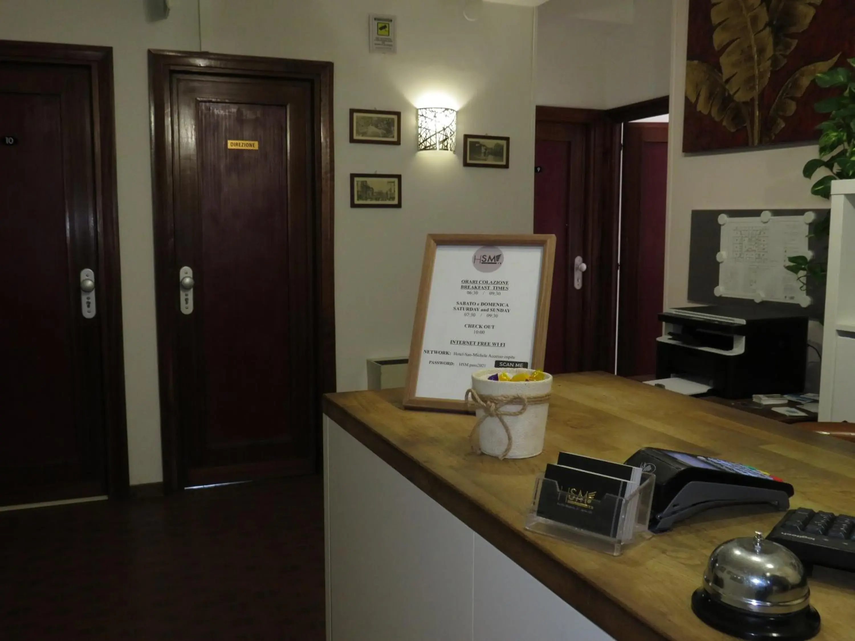 Lobby or reception in Hotel San Michele Lobby or reception in Hotel San Michele