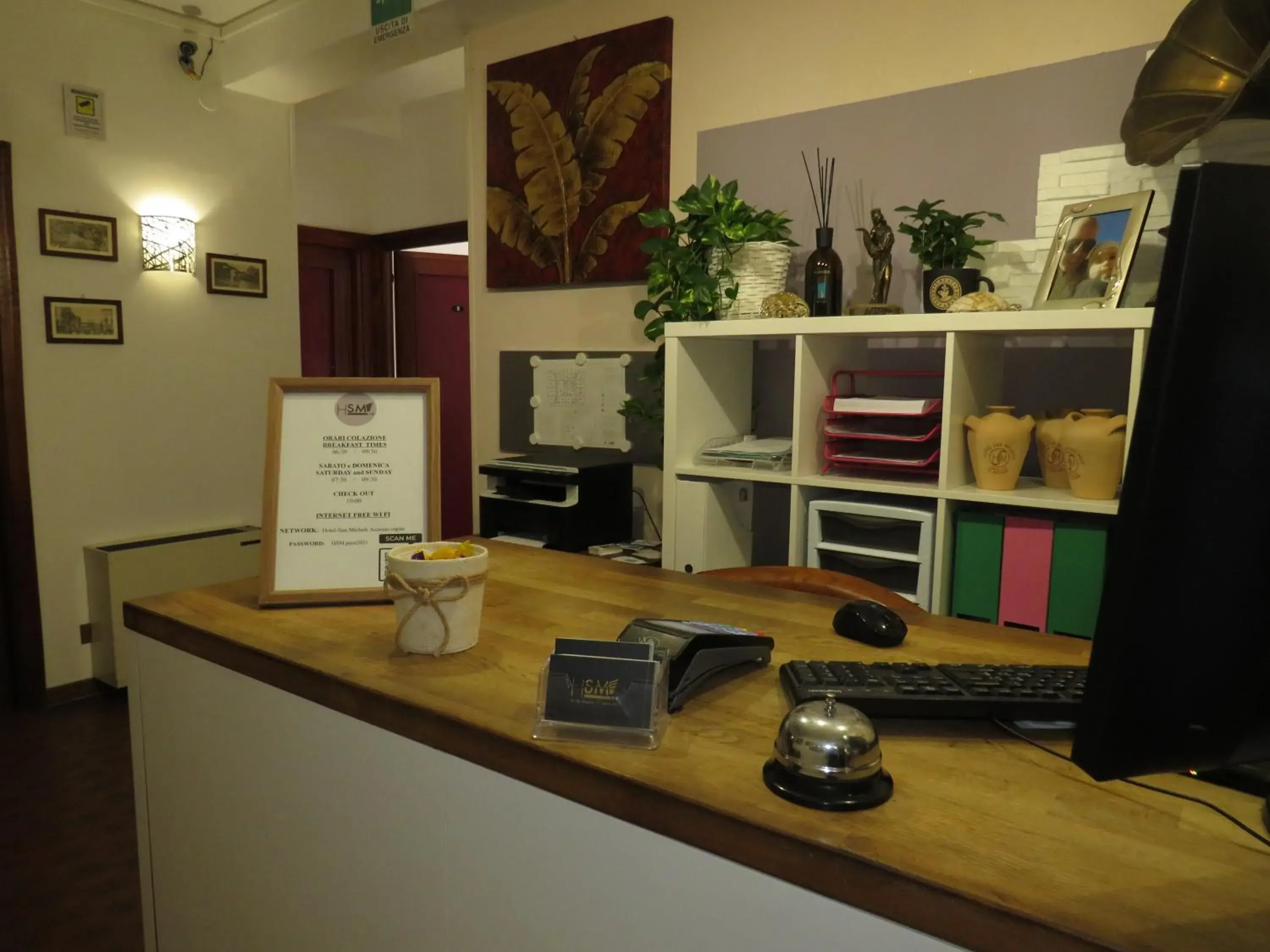 Lobby or reception in Hotel San Michele Lobby or reception in Hotel San Michele