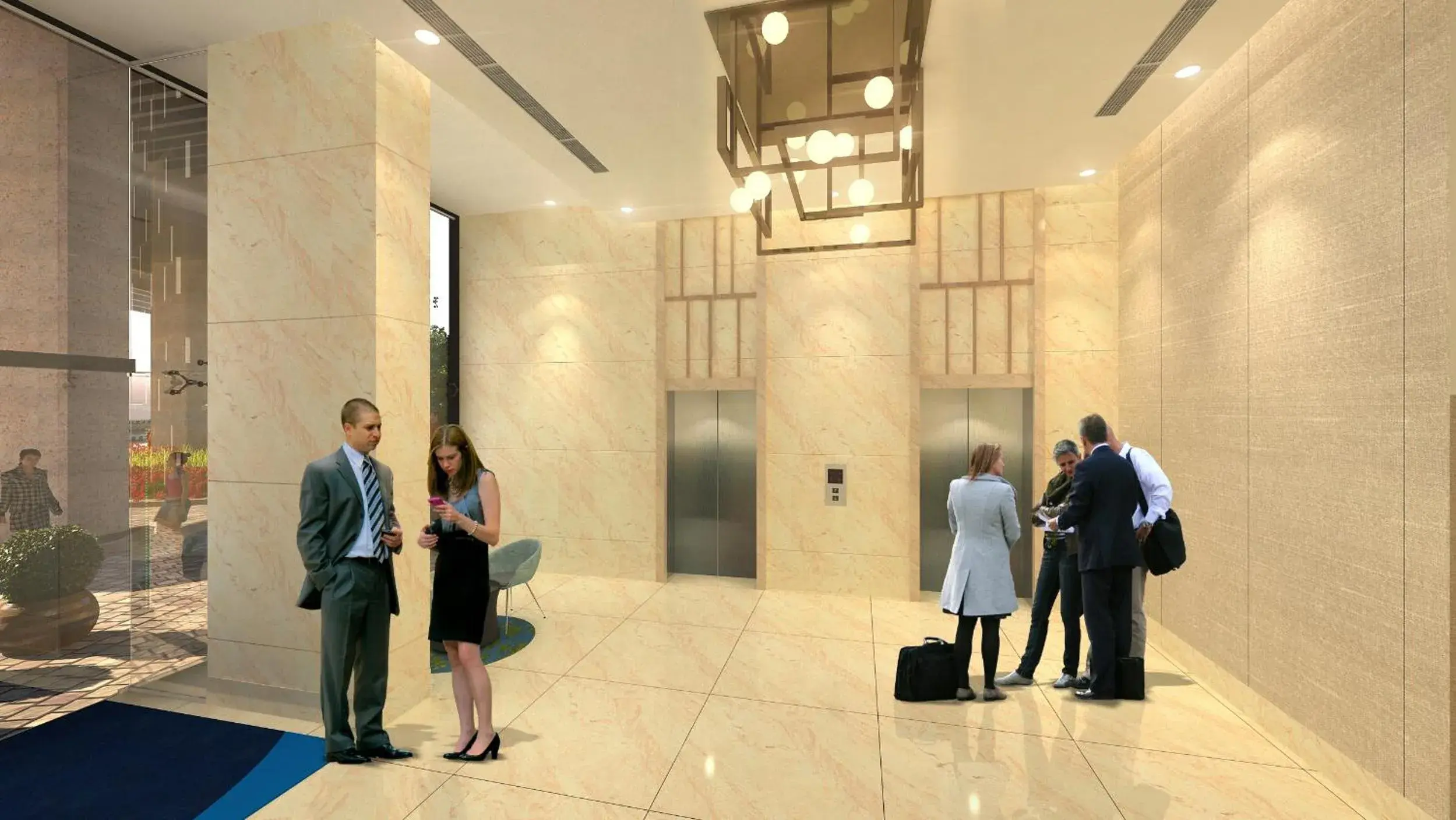 Lobby or reception in Holiday Inn Express & Suites Bengaluru Old Madras Road by IHG Lobby or reception in Holiday Inn Express & Suites Bengaluru Old Madras Road by IHG