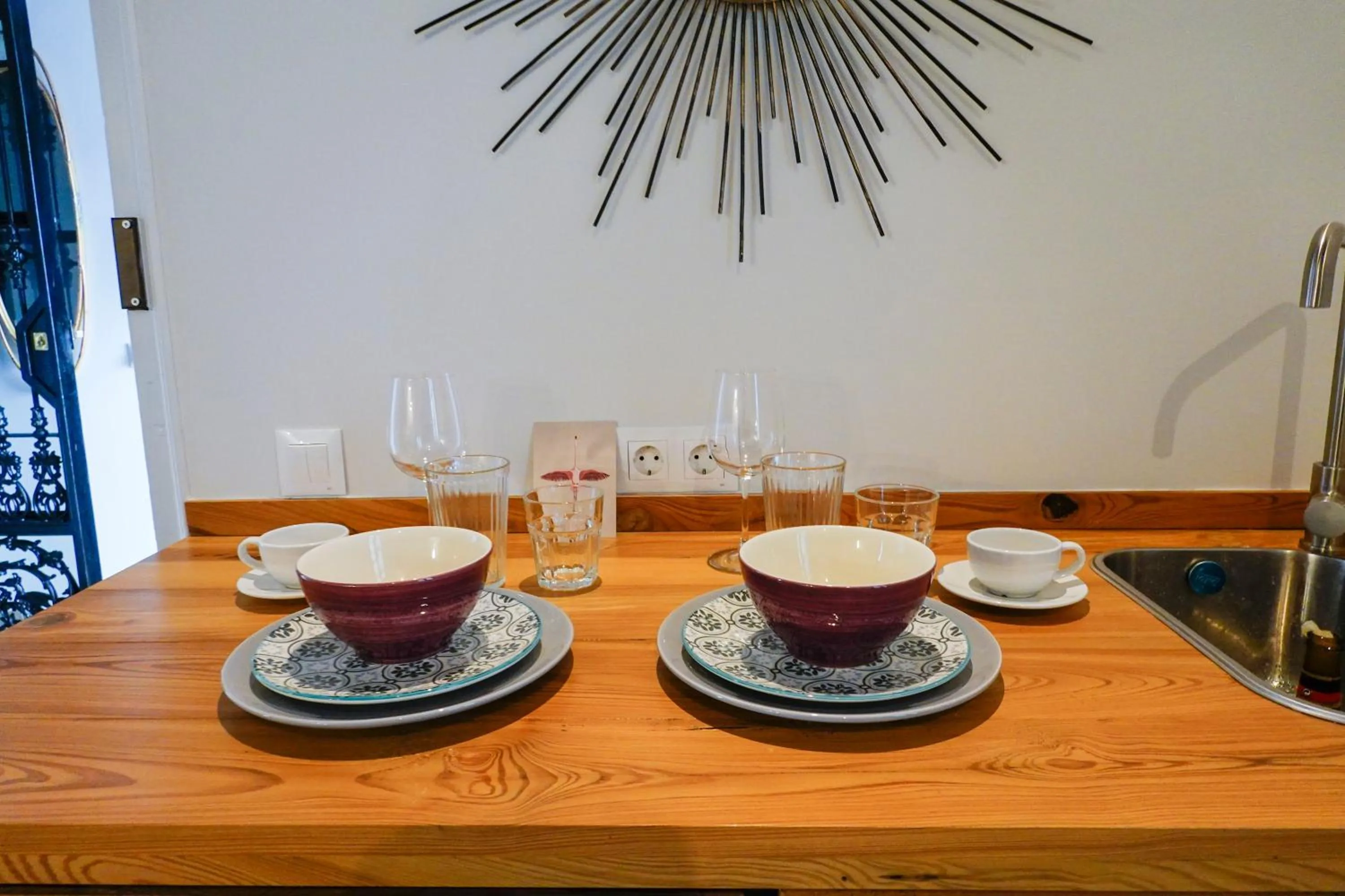 Kitchen or kitchenette in Hospederia Santa Clara