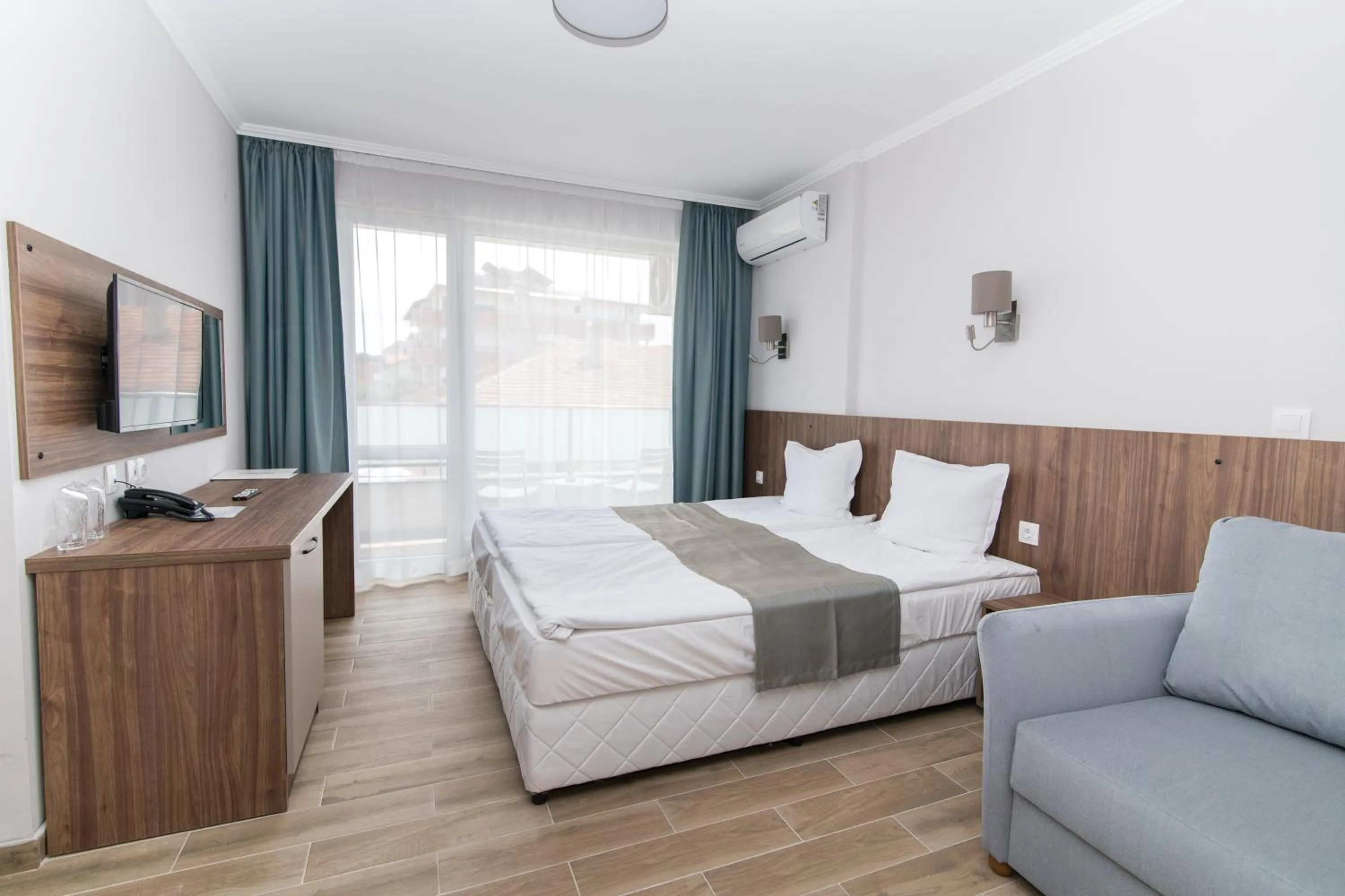 Bedroom in Cinema Hotel