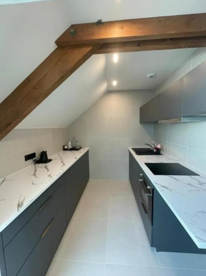 Kitchen or kitchenette in Domaine de Dolomieu Hotel & Spa - BW Premier Collection