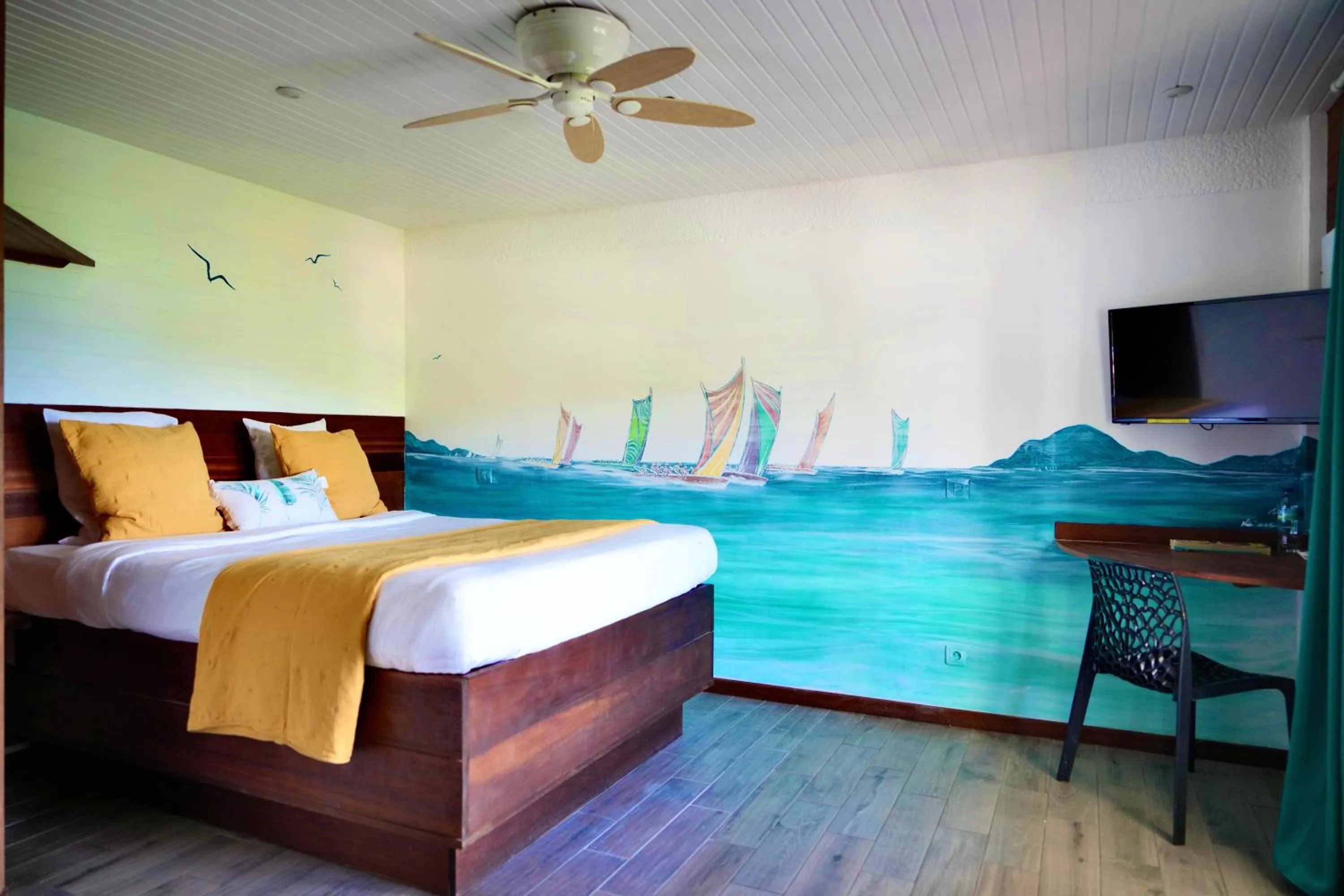 Bed in Hôtel Résidence Océane