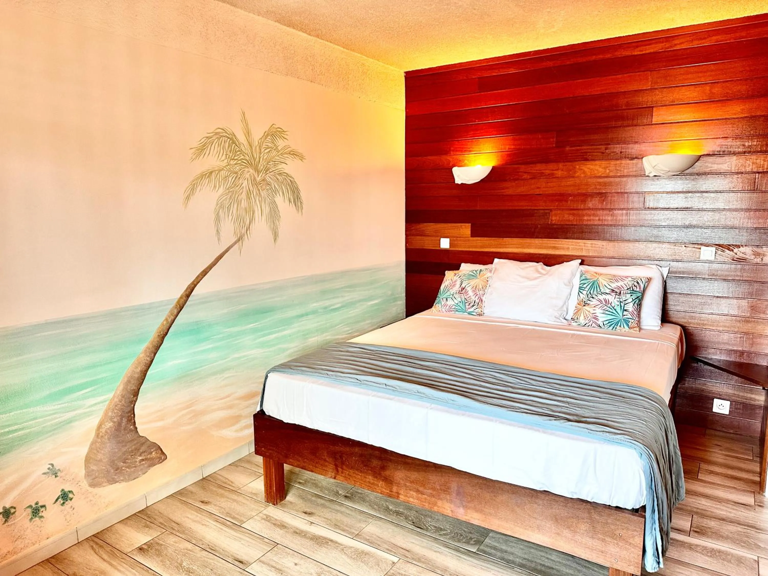 Bed in Hôtel Résidence Océane