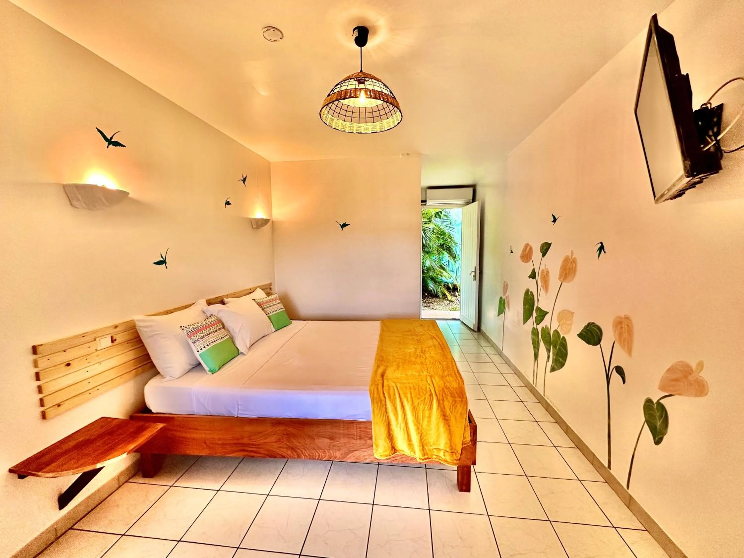 Bed in Hôtel Résidence Océane