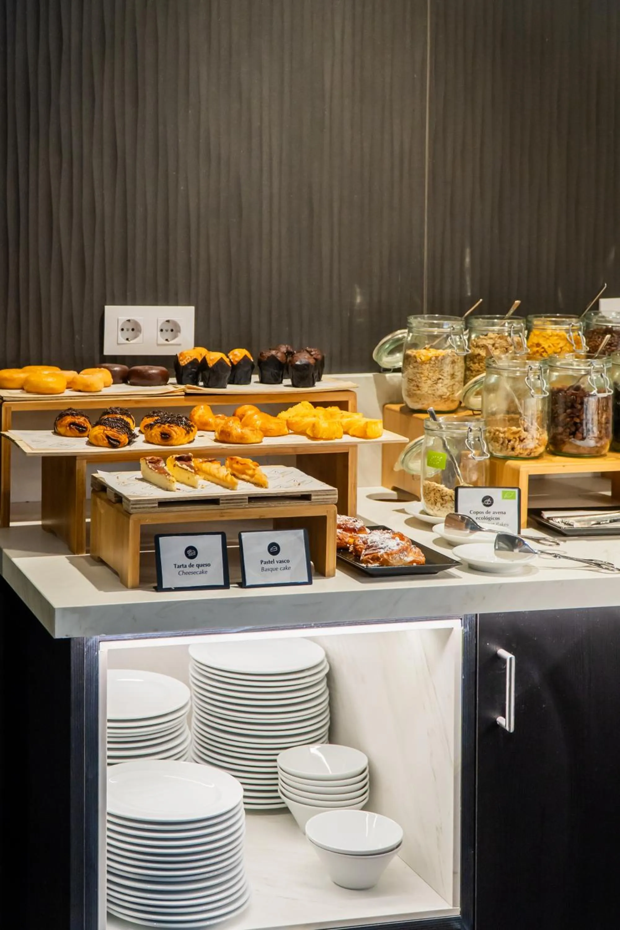 Buffet breakfast in Abba San Sebastián Hotel