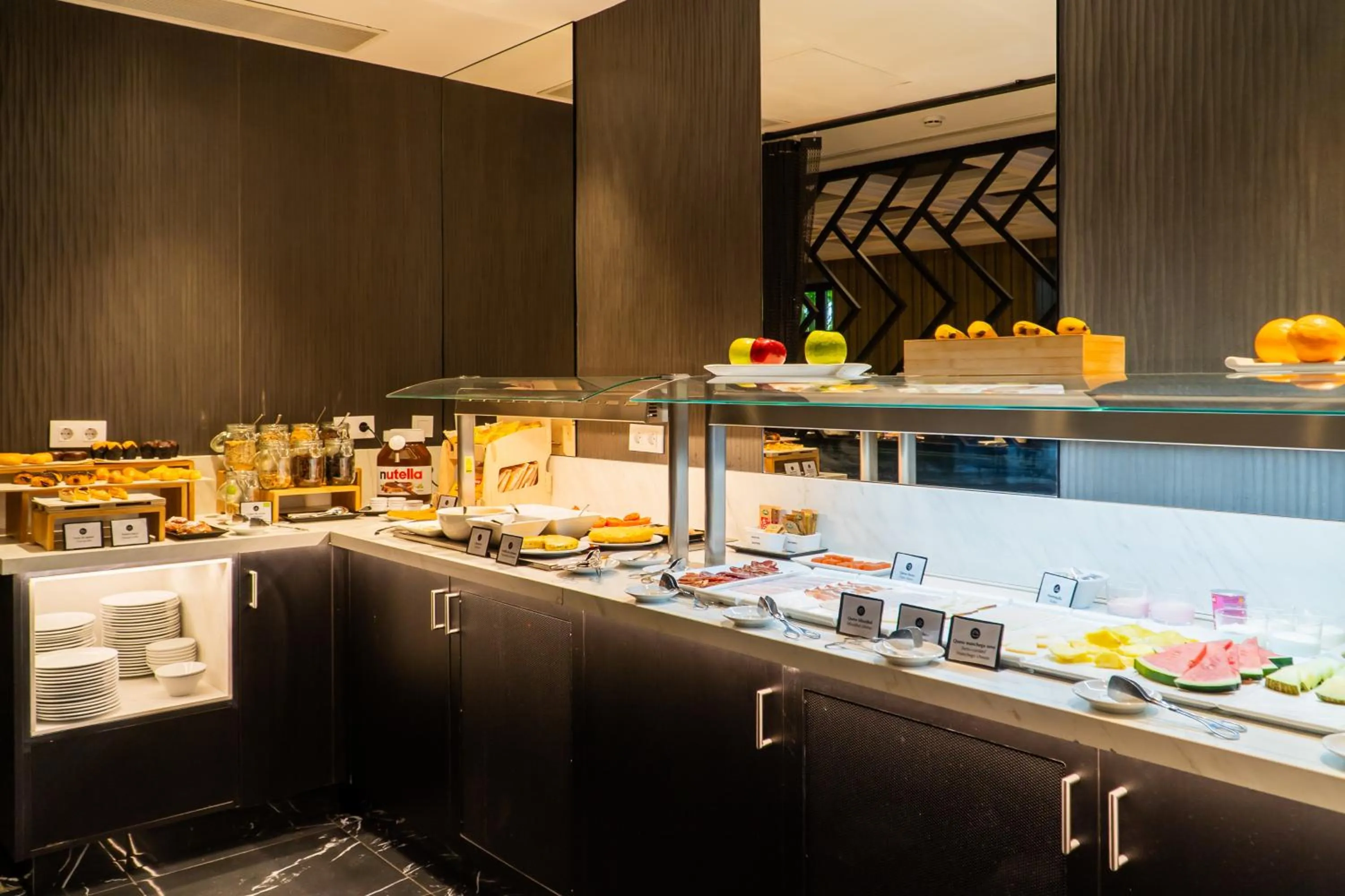 Buffet breakfast in Abba San Sebastián Hotel