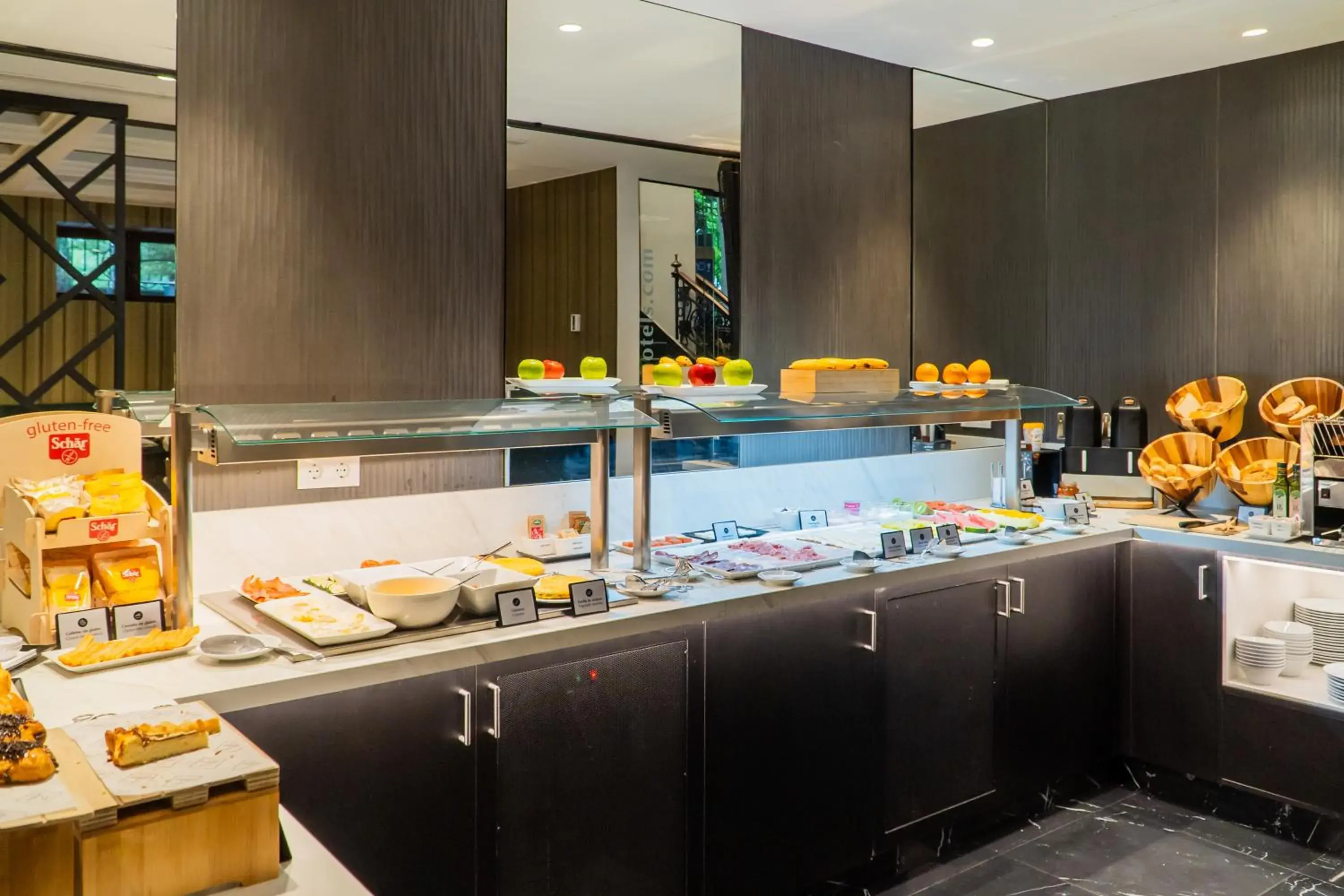 Buffet breakfast in Abba San Sebastián Hotel Buffet breakfast in Abba San Sebastián Hotel