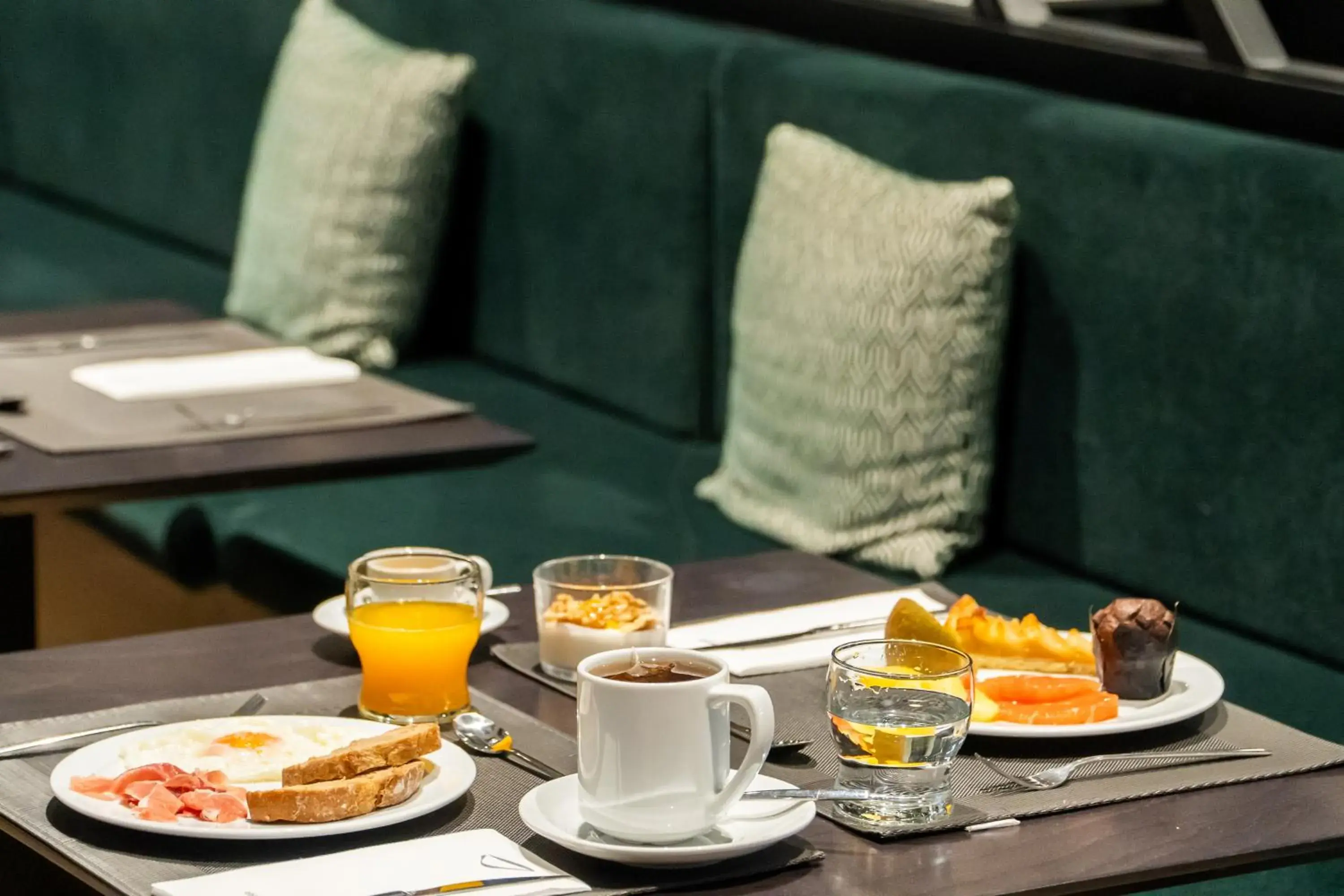 Buffet breakfast in Abba San Sebastián Hotel Buffet breakfast in Abba San Sebastián Hotel