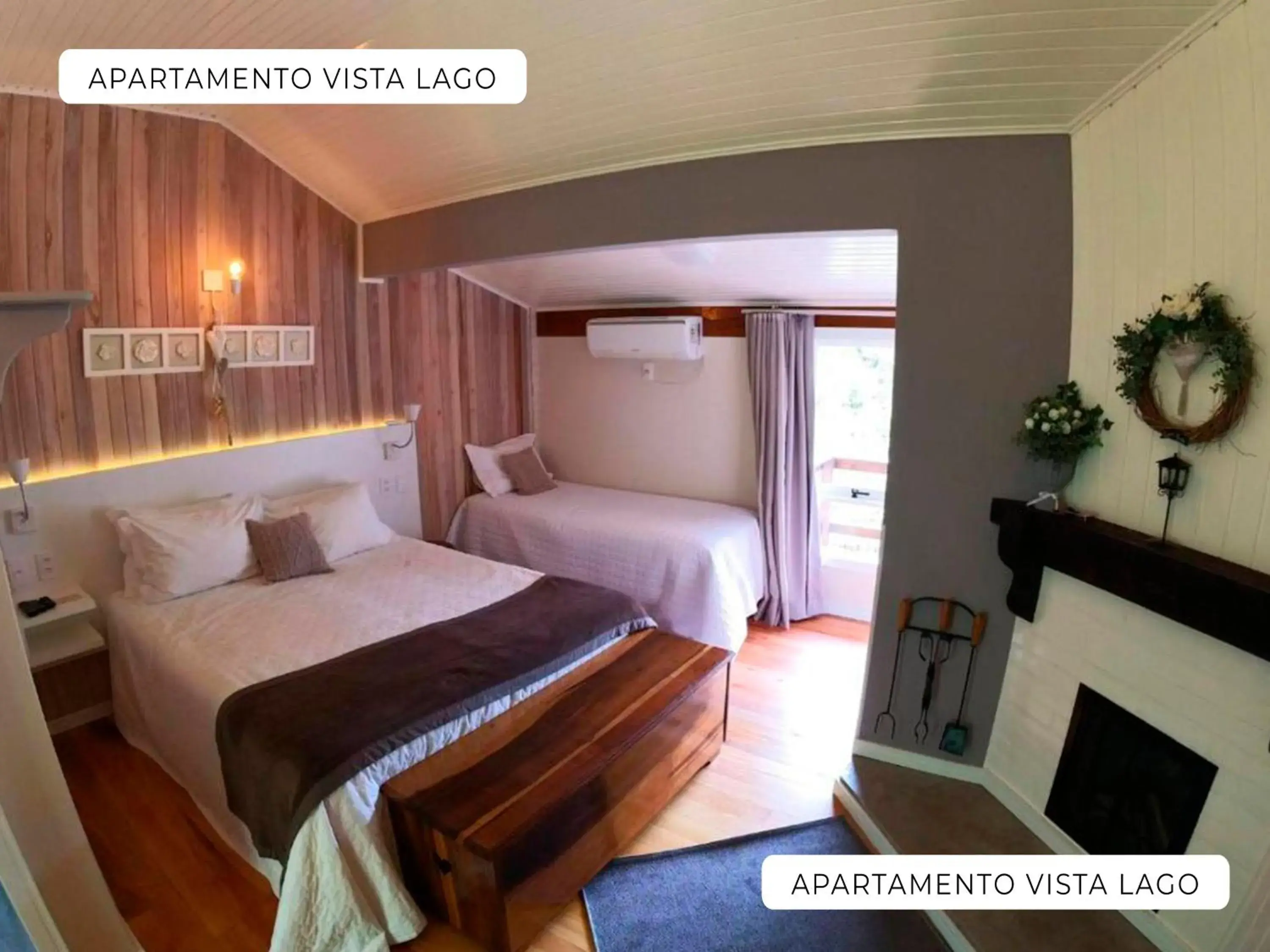 Double Room with Balcony and Lake View in Serra Bela Eco Pousada Double Room with Balcony and Lake View in Serra Bela Eco Pousada