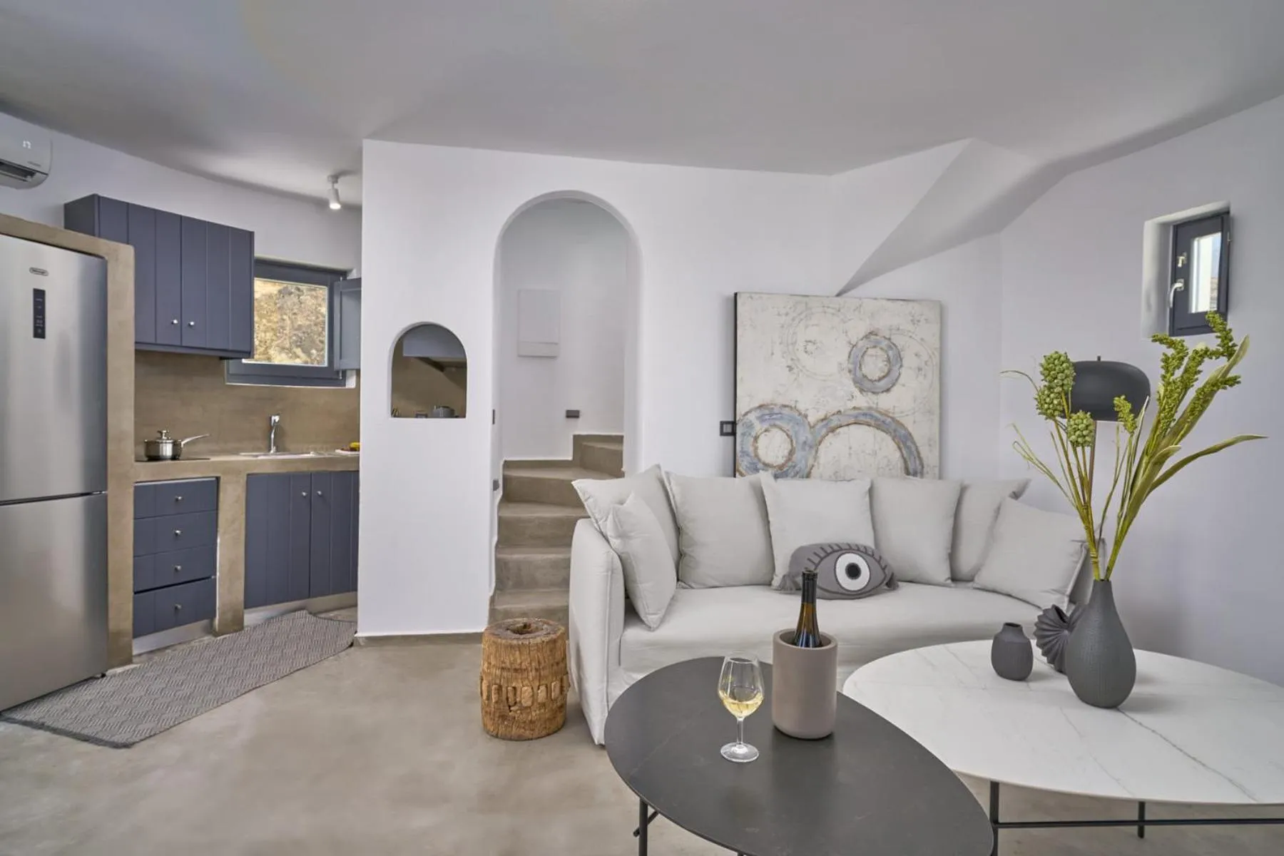 Kitchen or kitchenette in Topos Exclusive Santorini