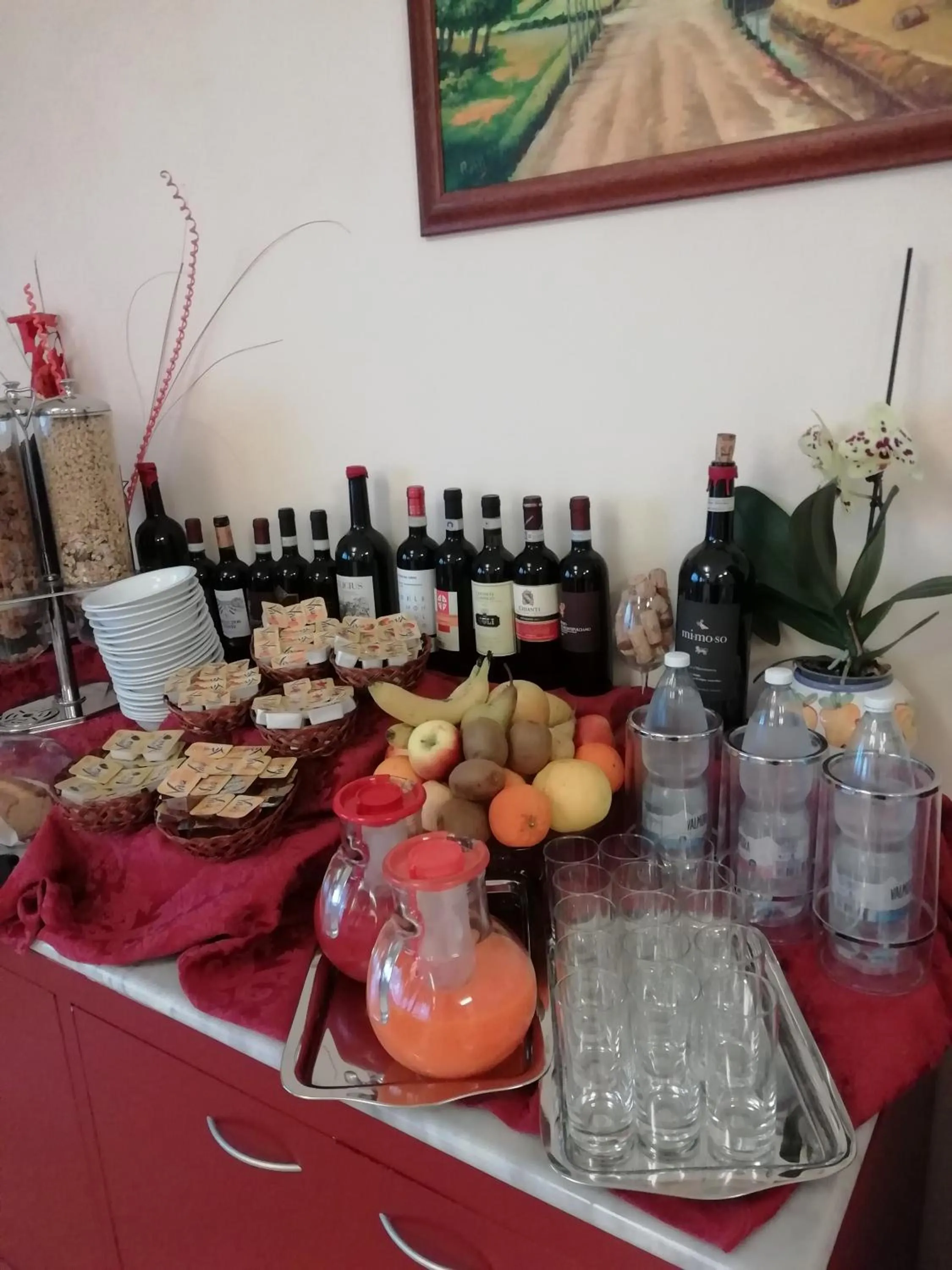 Buffet breakfast in Villa Hotel Del Sole