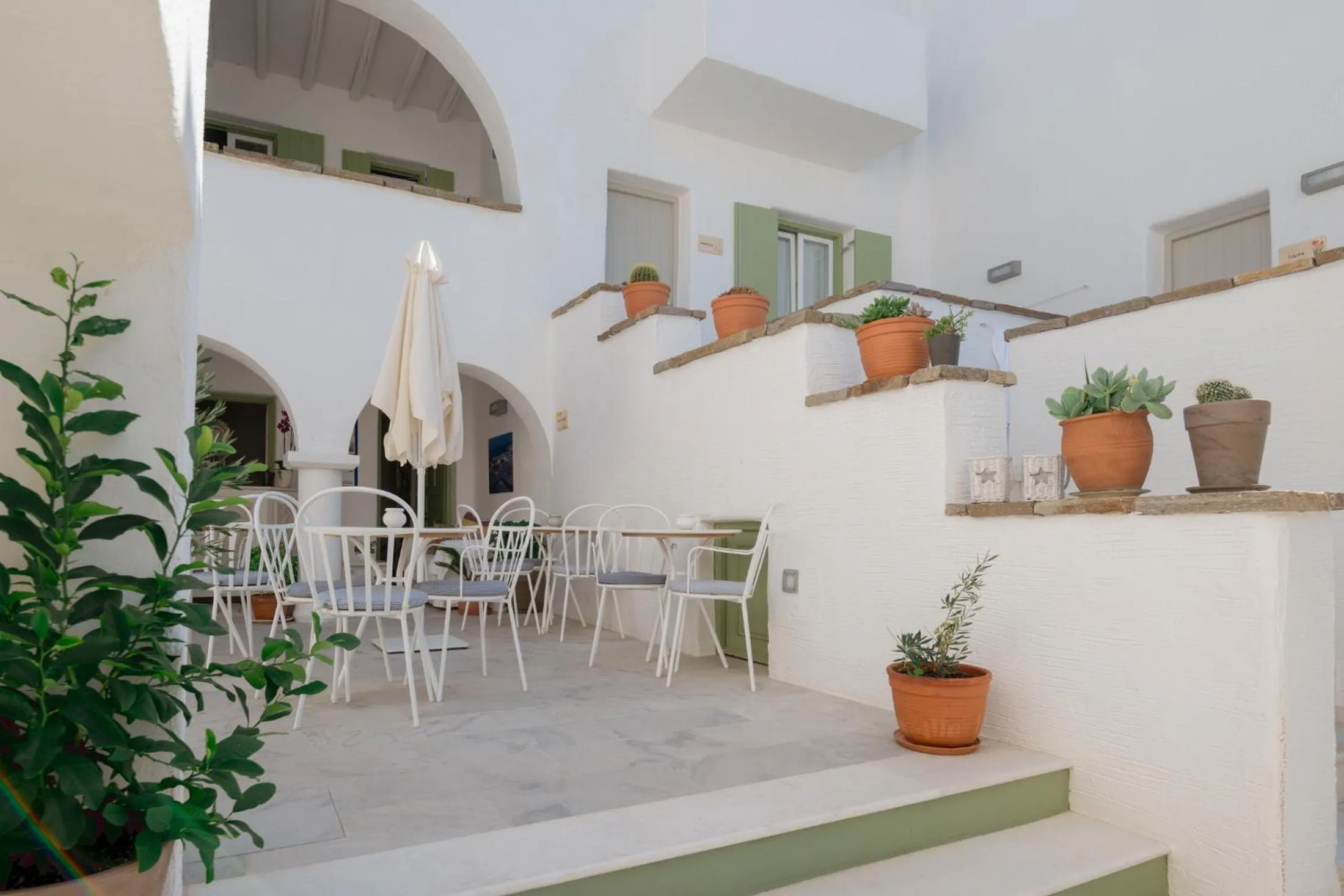 Patio in Anthos Apartments
