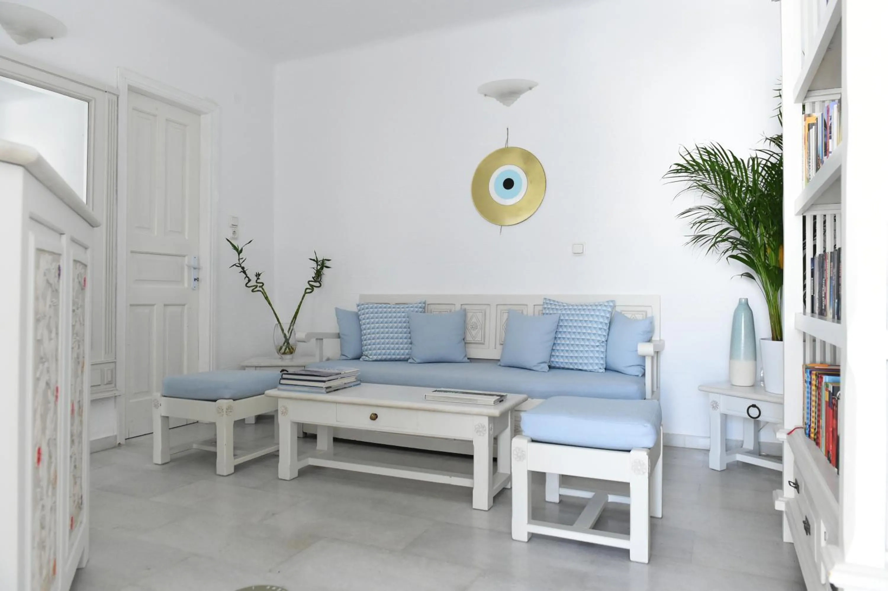 Library in Anthos Apartments