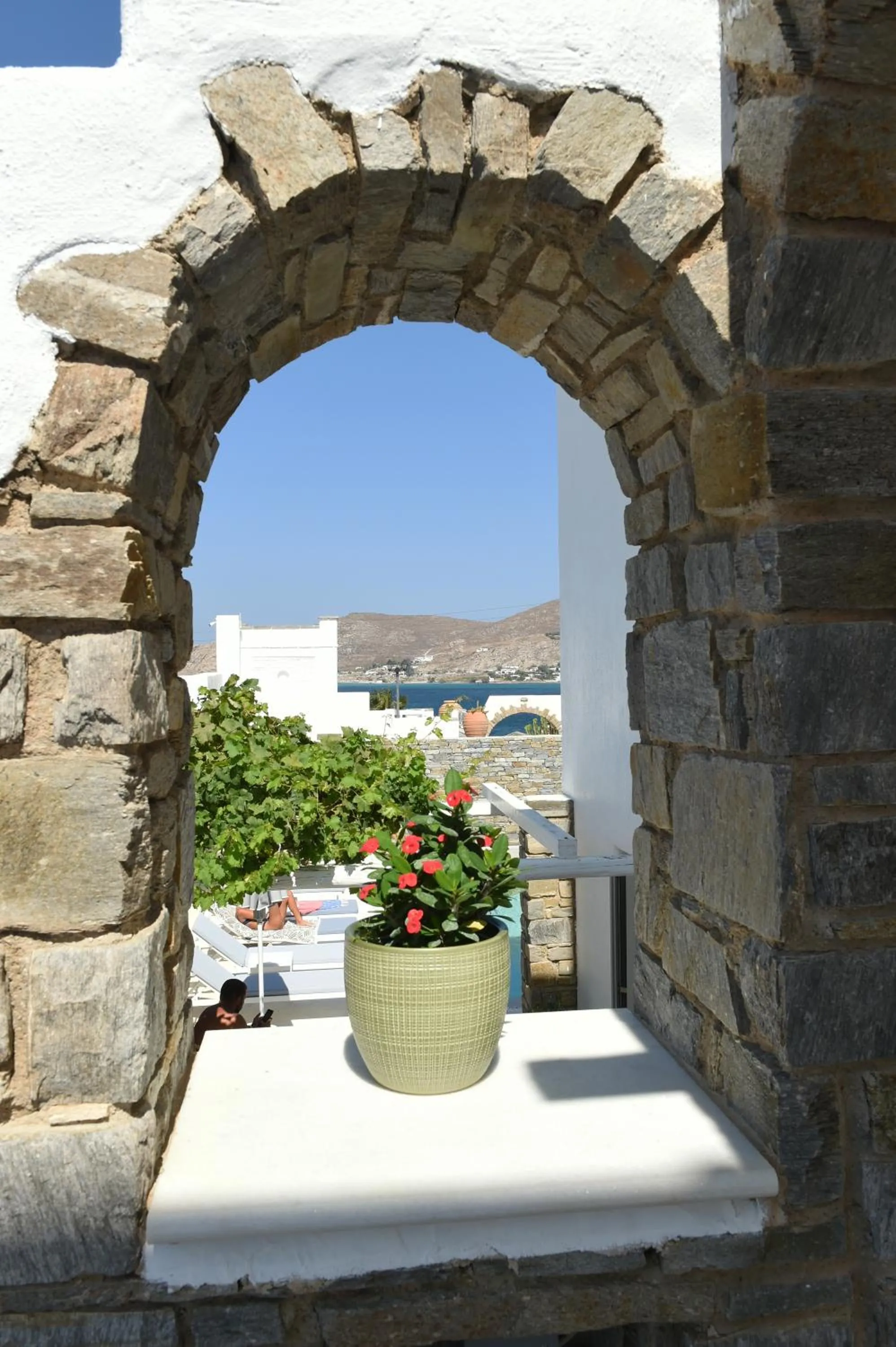 Decorative detail in Anthos Apartments