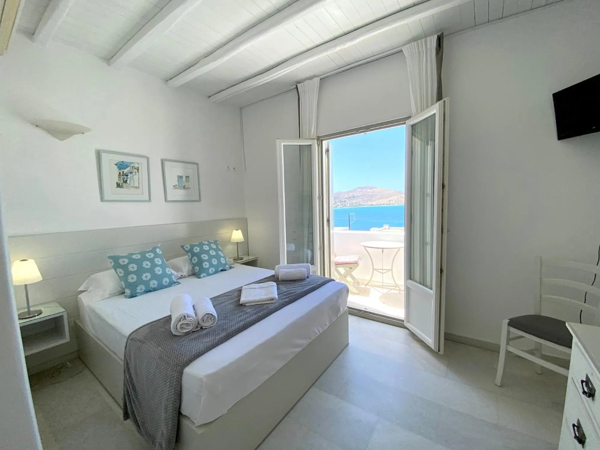Sea view, Bed in Anthos Apartments