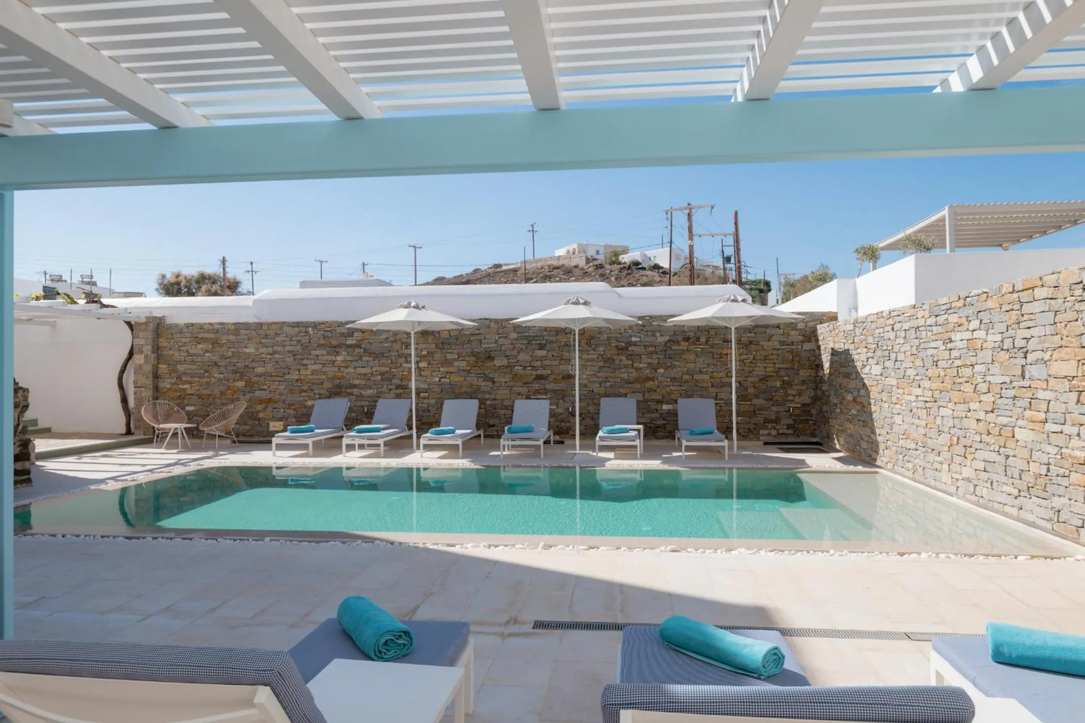 Swimming pool in Anthos Apartments