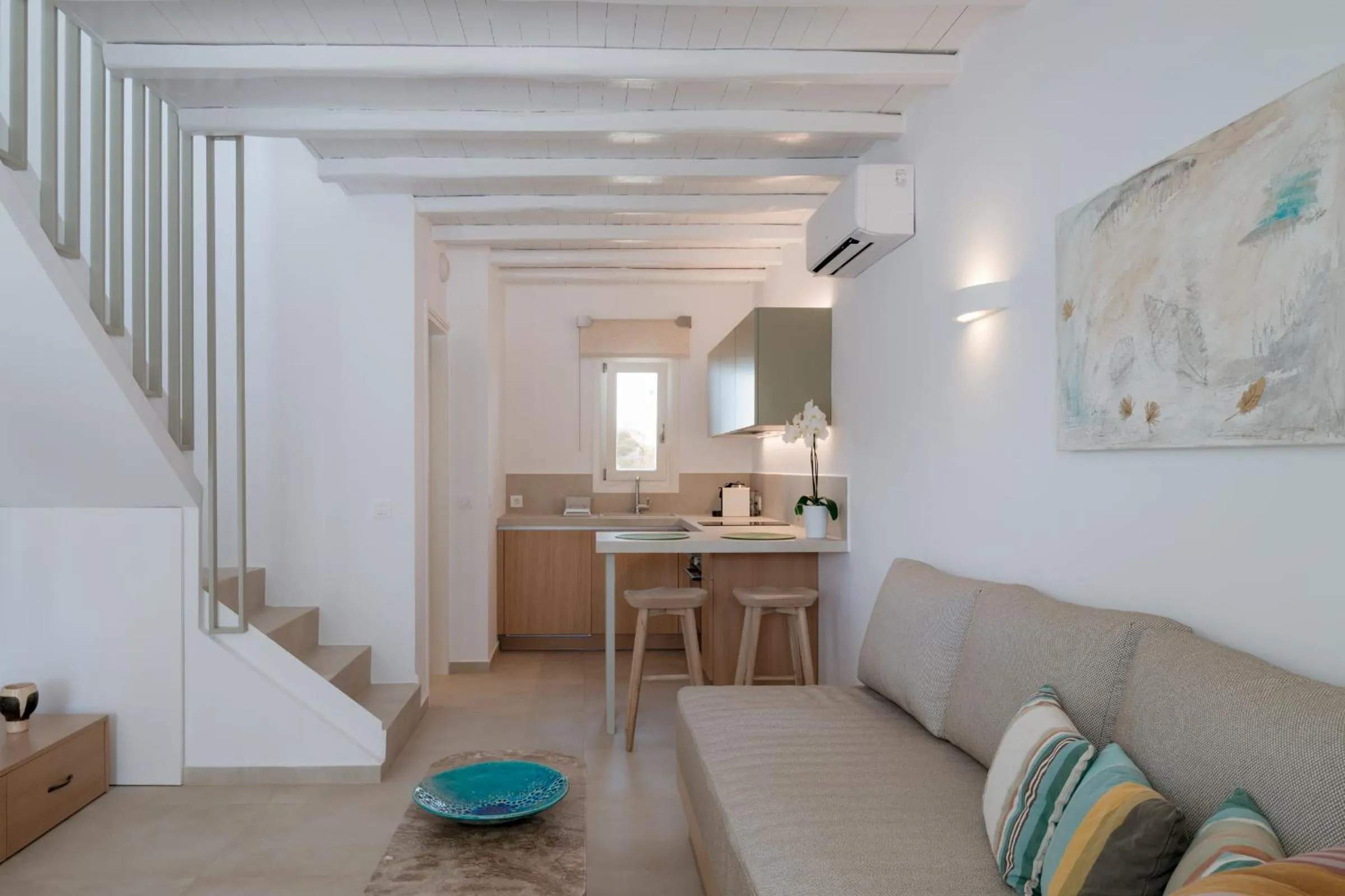 Kitchen or kitchenette in Anthos Apartments