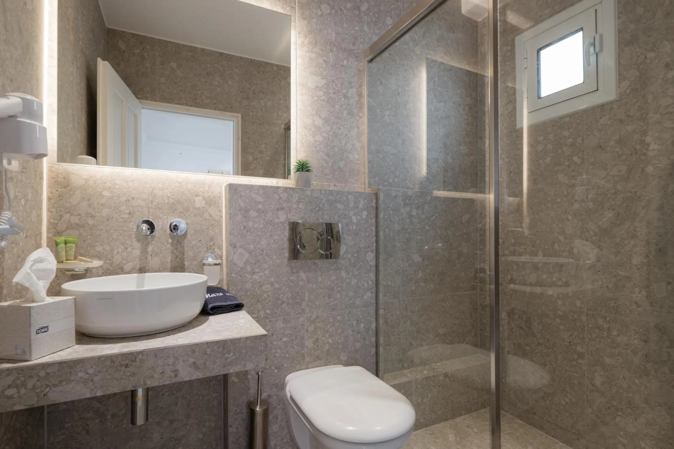Bathroom in Anthos Apartments