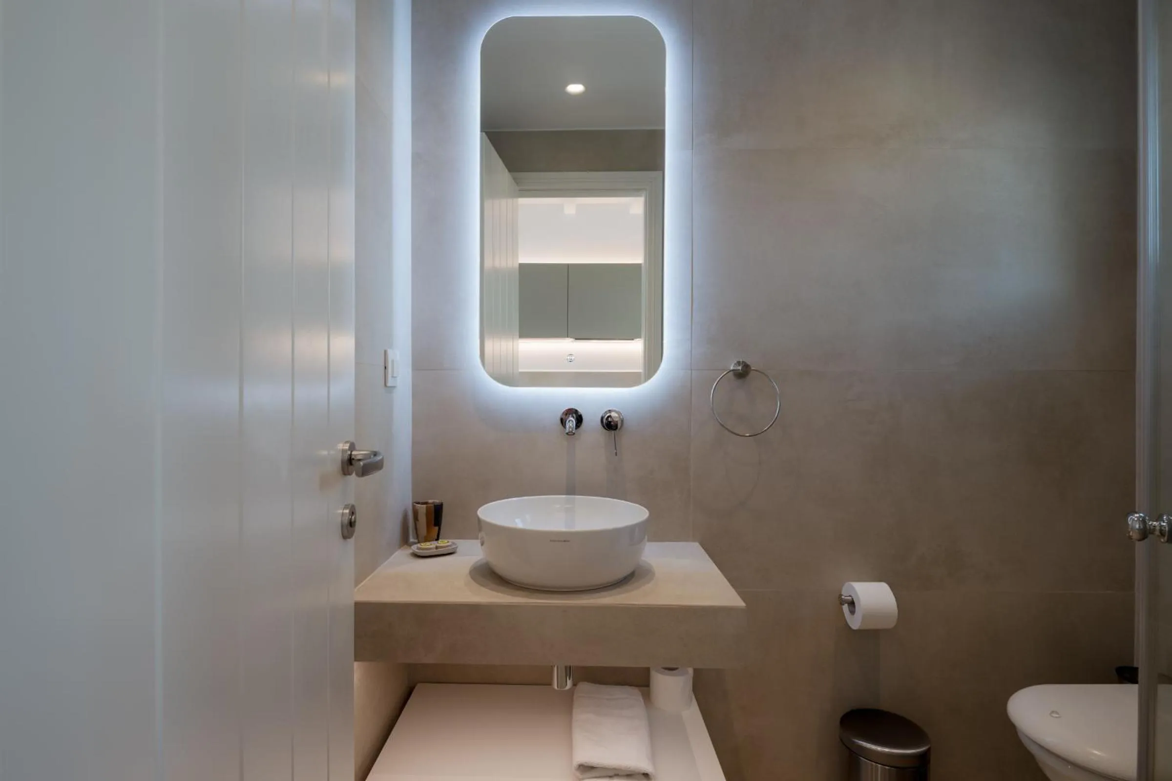 Bathroom in Anthos Apartments