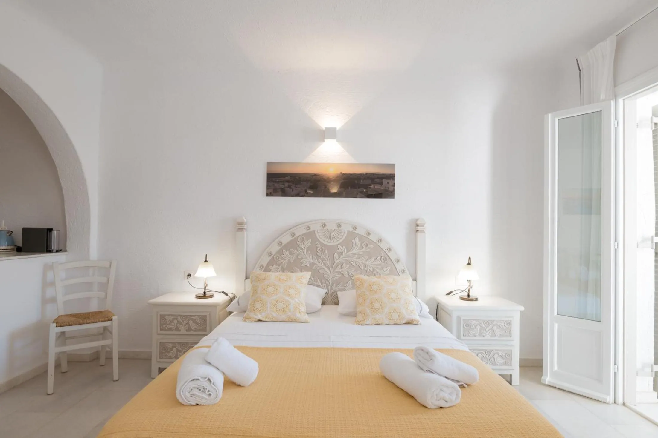 Bedroom, Bed in Anthos Apartments