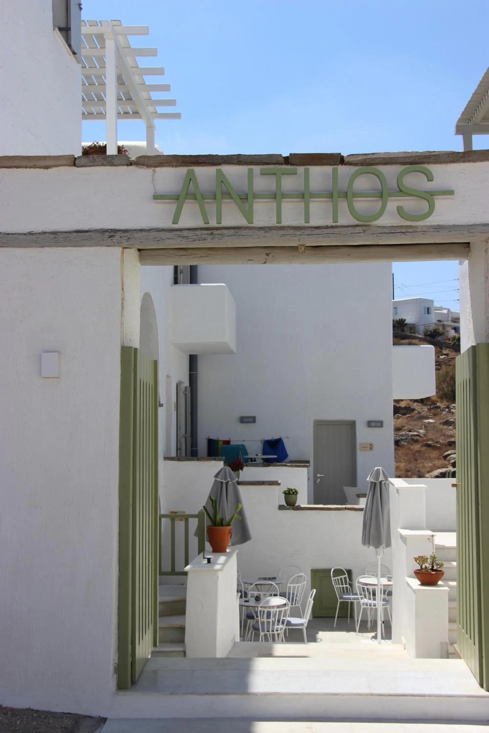 Facade/entrance in Anthos Apartments