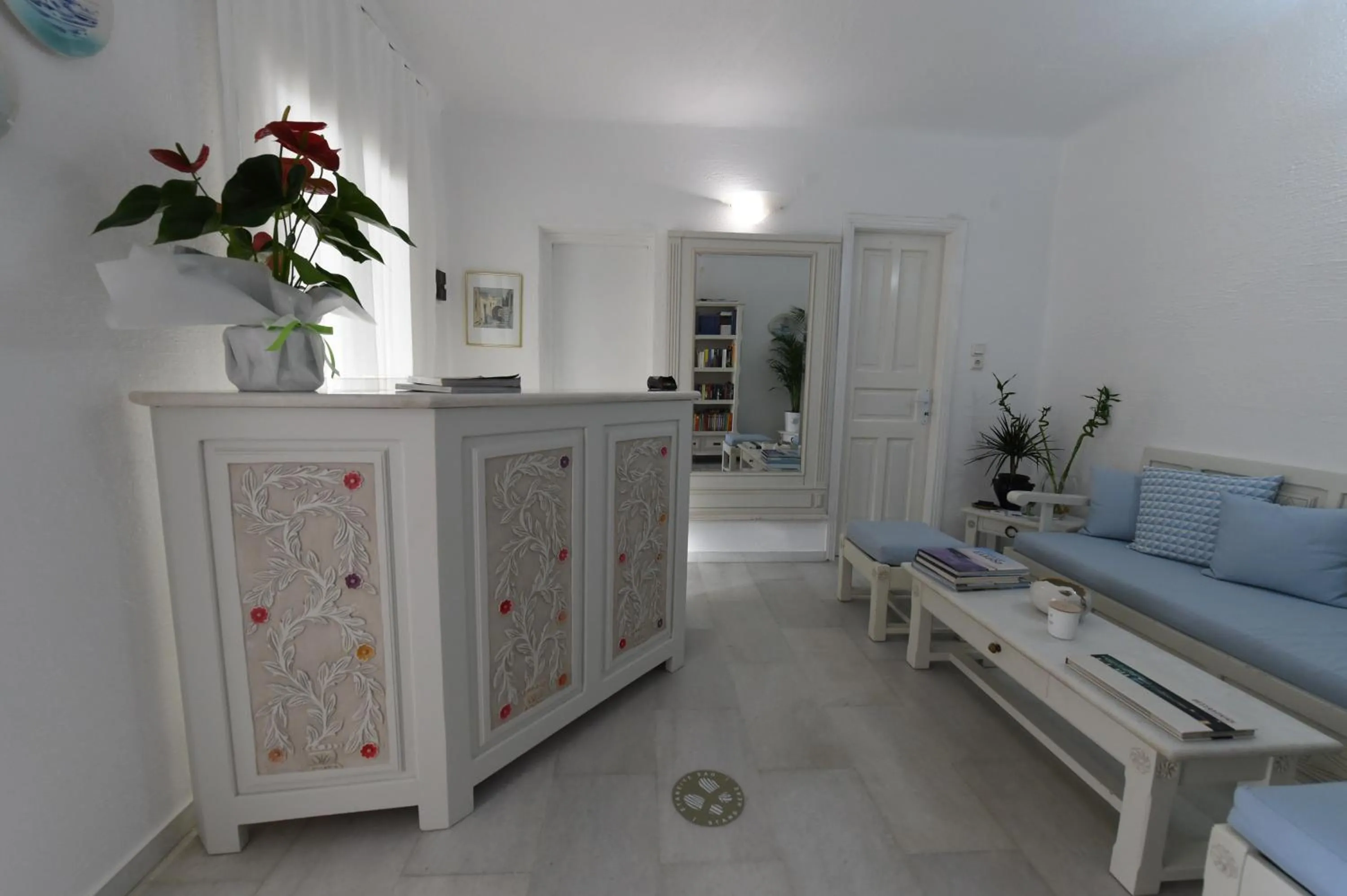 Library in Anthos Apartments