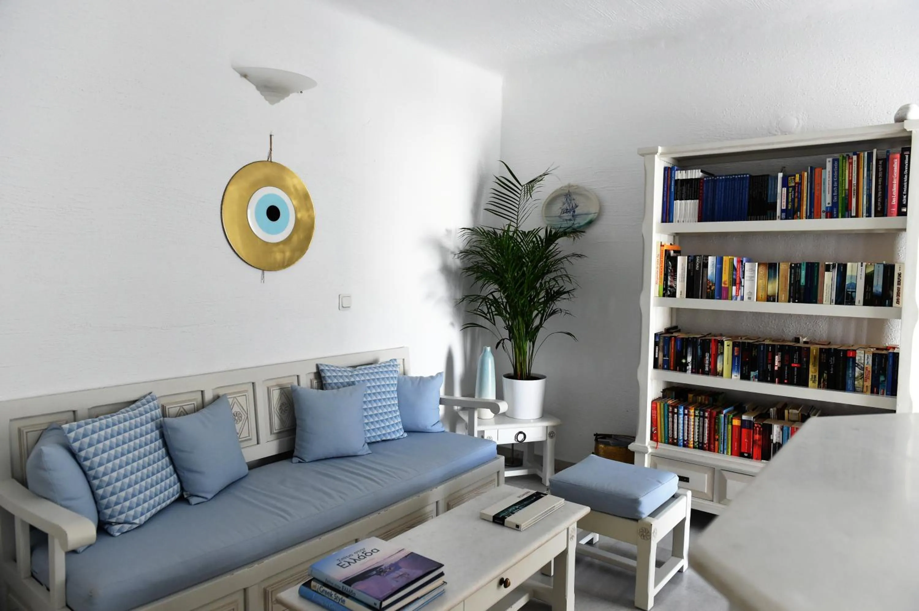 Library in Anthos Apartments