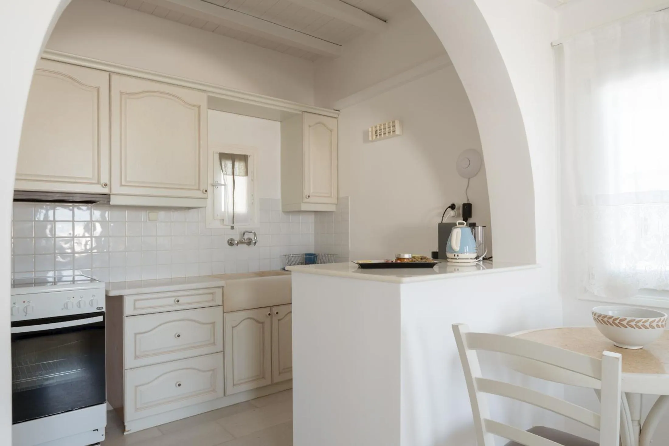 Kitchen or kitchenette in Anthos Apartments
