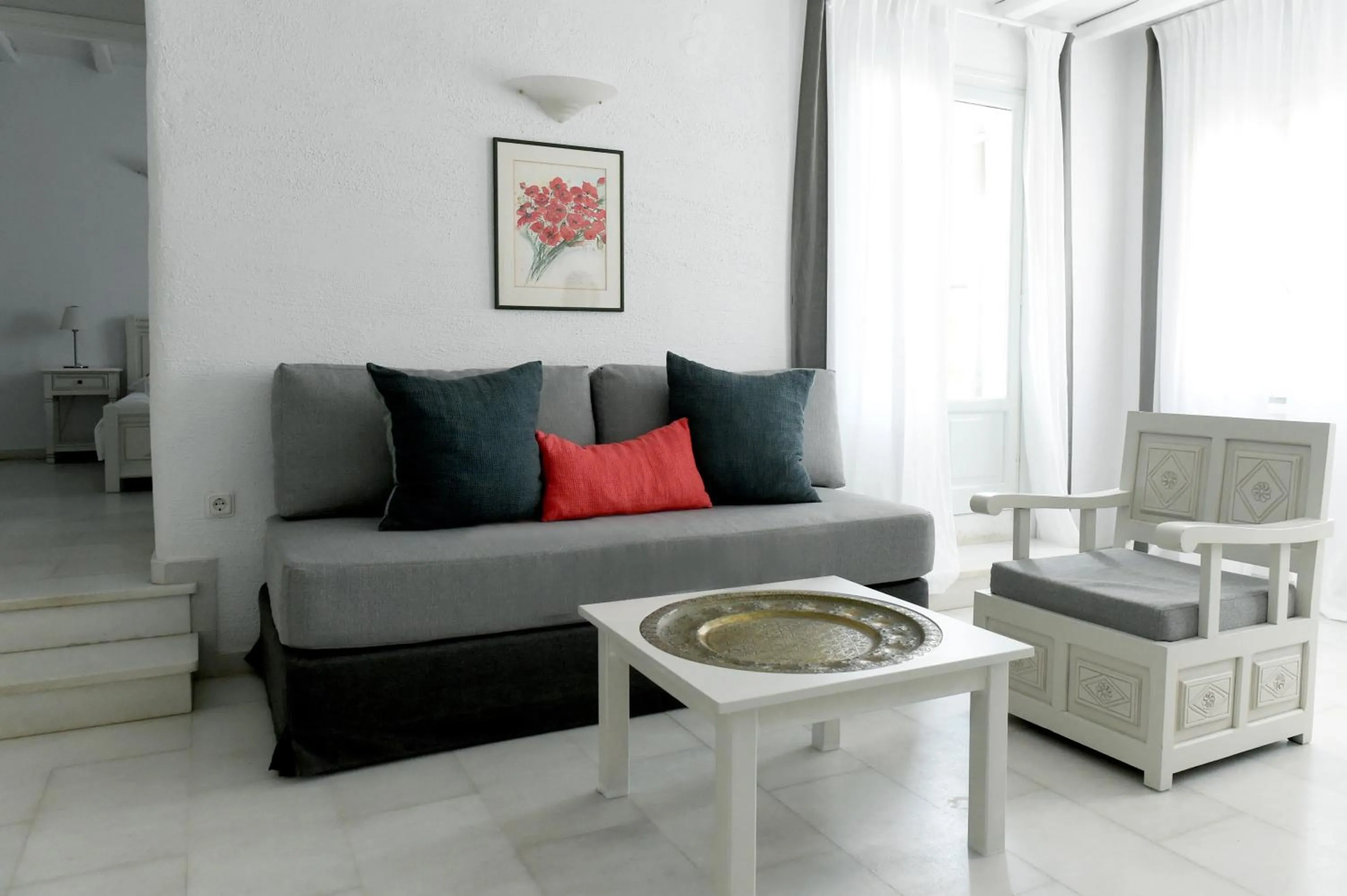 Living room in Anthos Apartments