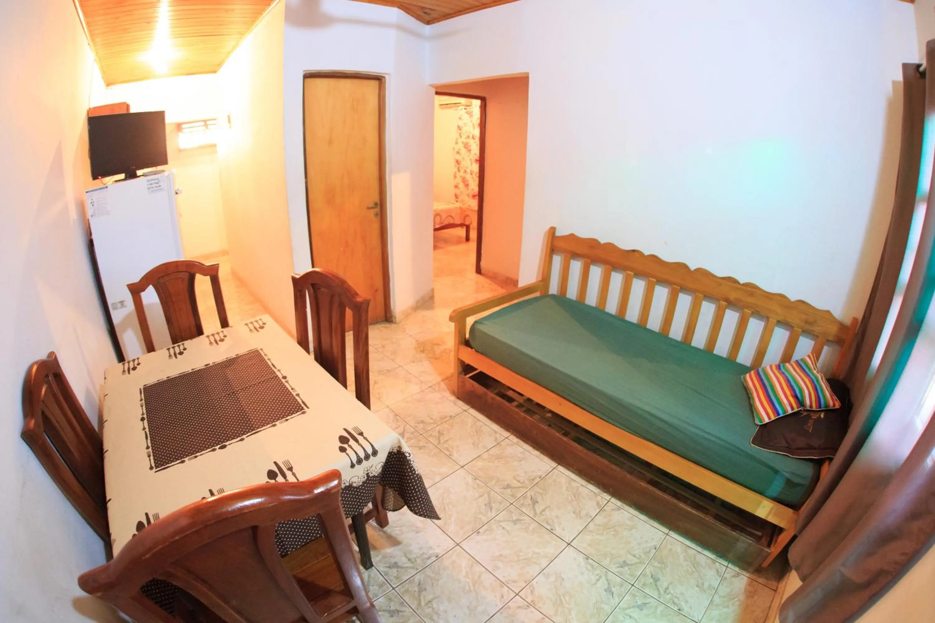 Dining area, Bed in Lo de Carmen Apart