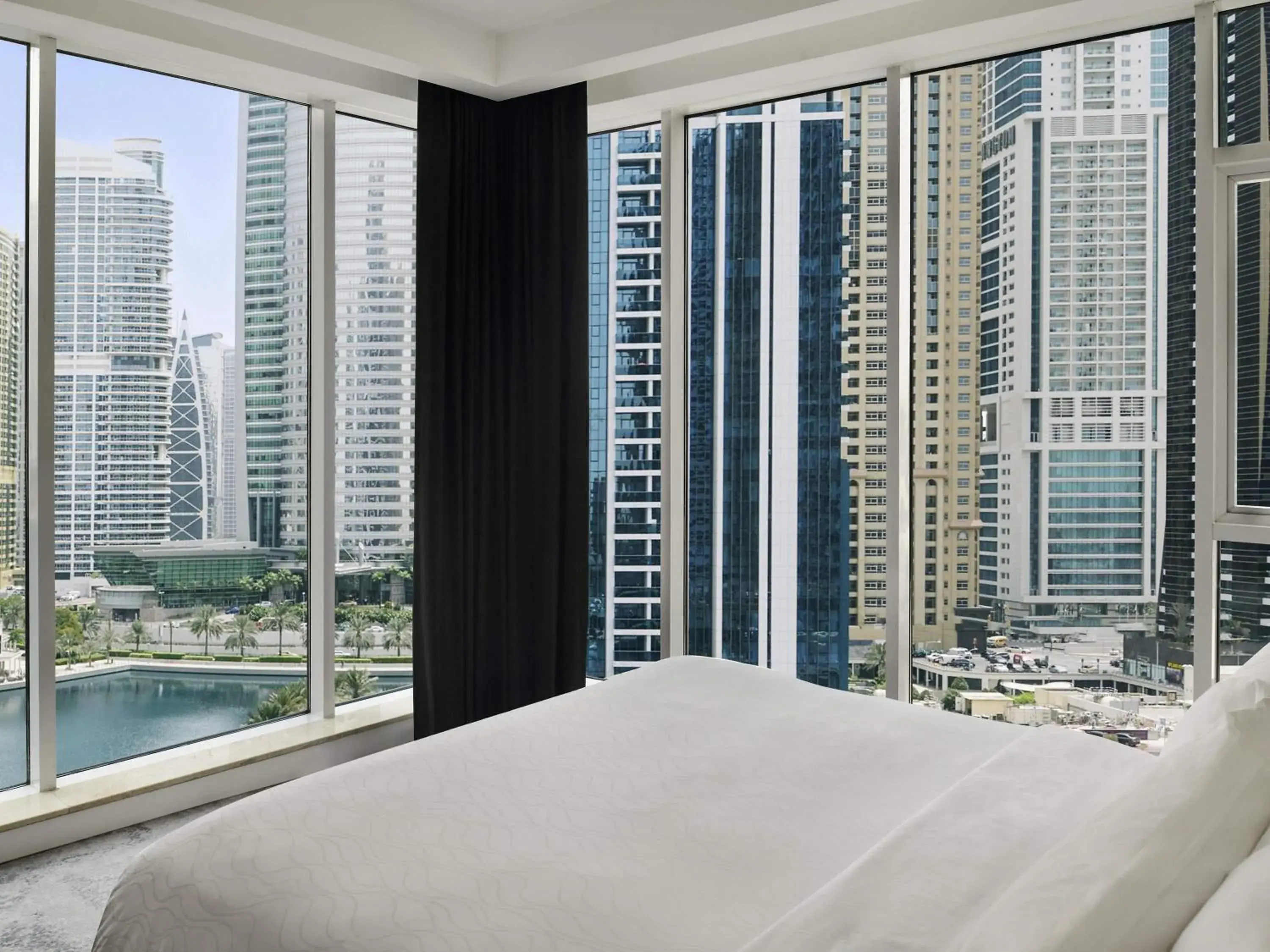 Bedroom, Bed in Mövenpick Hotel Jumeirah Lakes Towers Dubai Bedroom, Bed in Mövenpick Hotel Jumeirah Lakes Towers Dubai