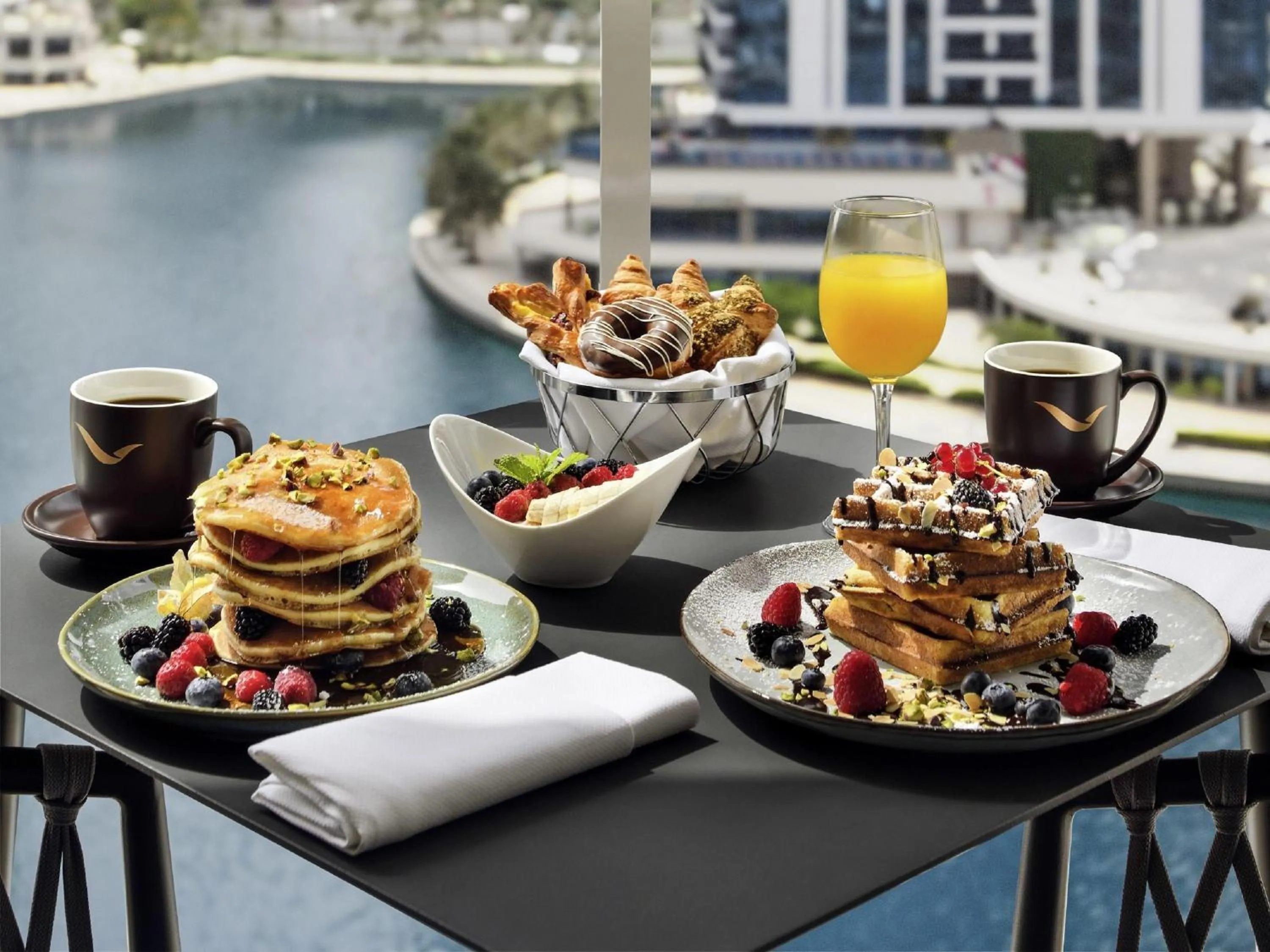 Bedroom in Mövenpick Hotel Jumeirah Lakes Towers Dubai