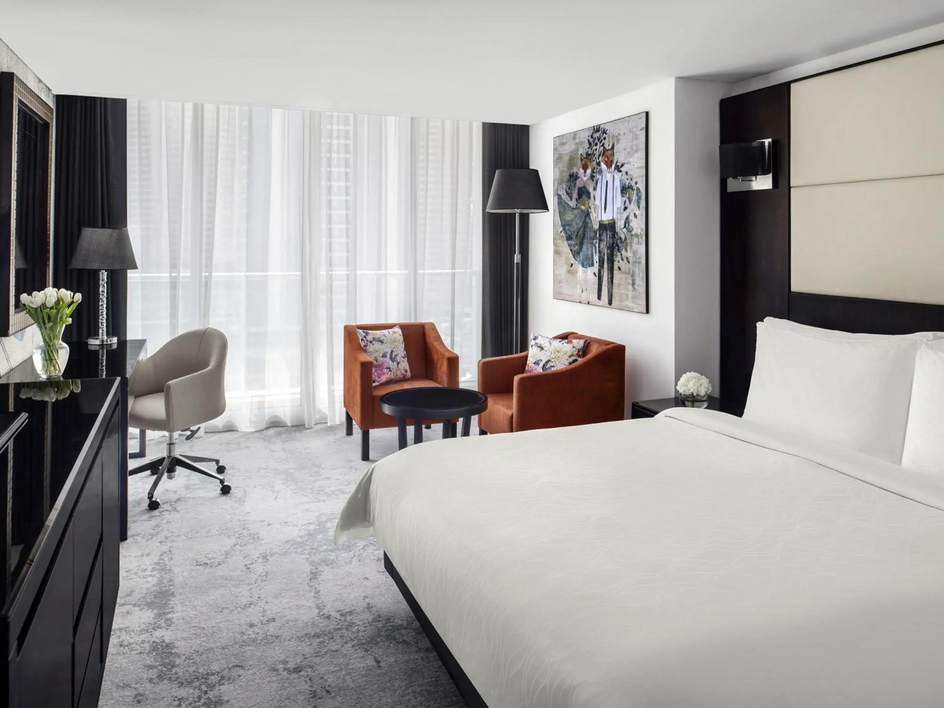 Bedroom, Bed in Mövenpick Hotel Jumeirah Lakes Towers Dubai Bedroom, Bed in Mövenpick Hotel Jumeirah Lakes Towers Dubai