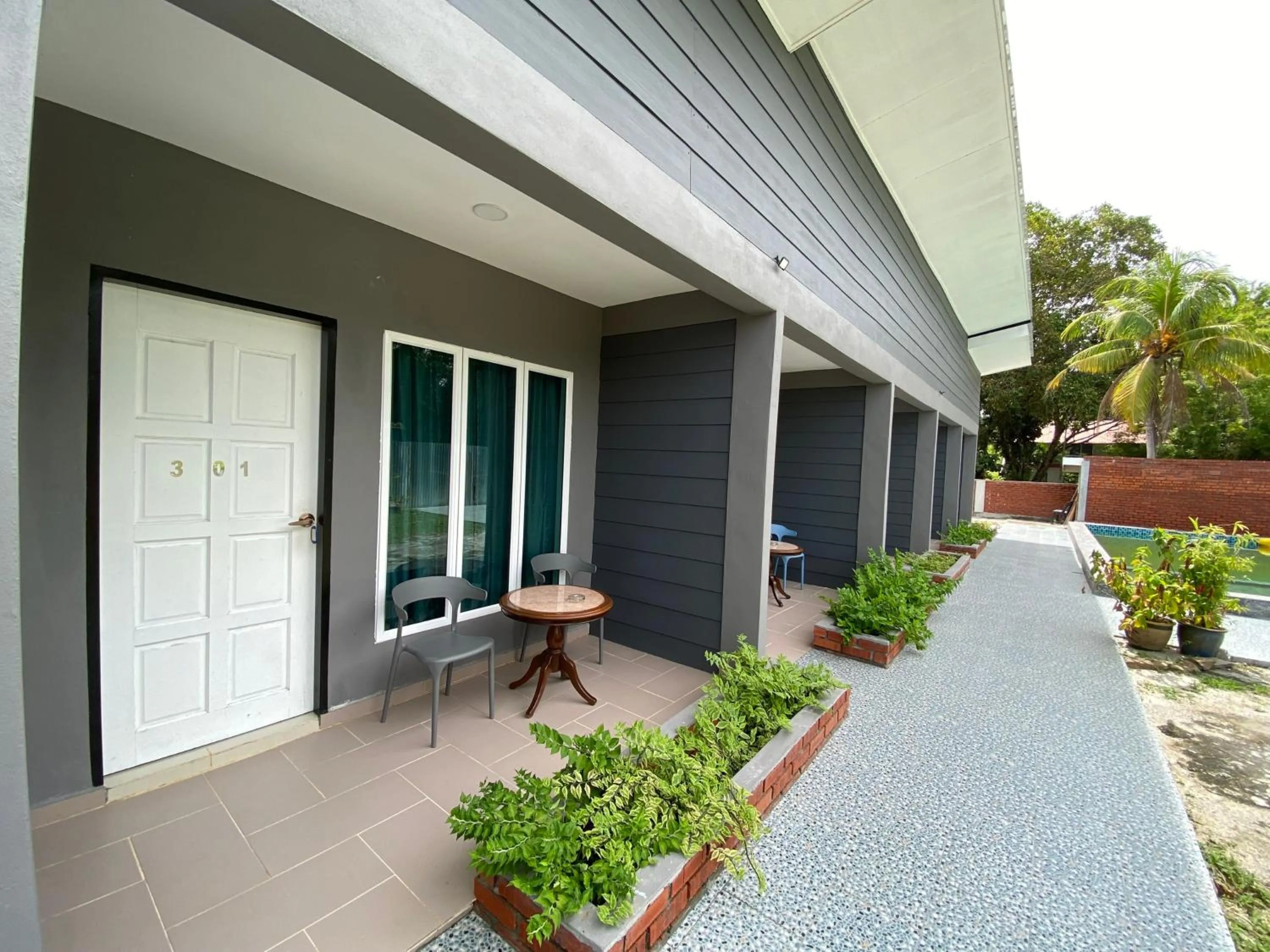 Facade/entrance in Corrie Chalet Pantai Cenang Langkawi