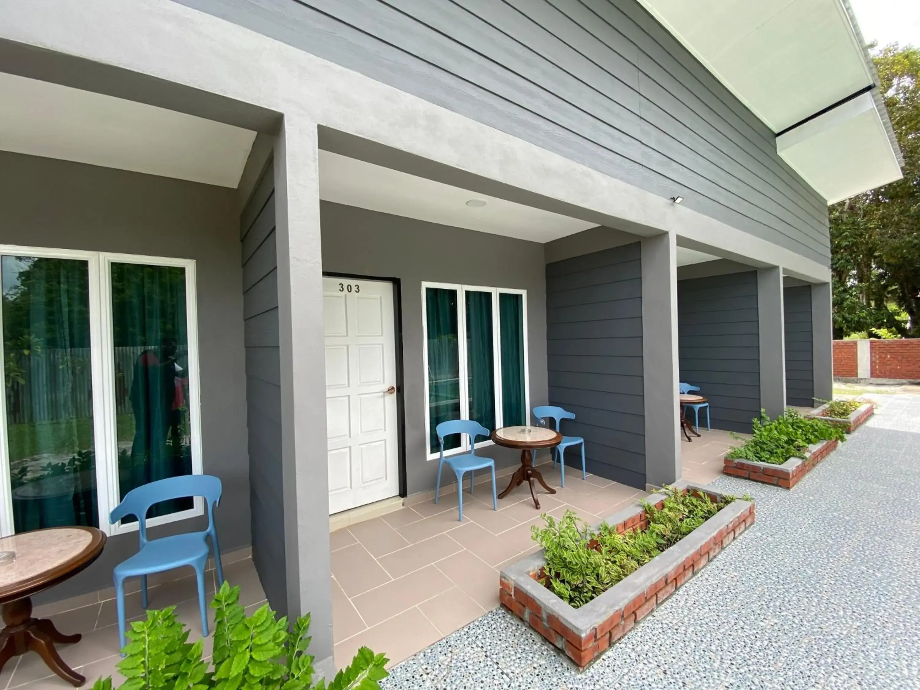 Facade/entrance in Corrie Chalet Pantai Cenang Langkawi Facade/entrance in Corrie Chalet Pantai Cenang Langkawi