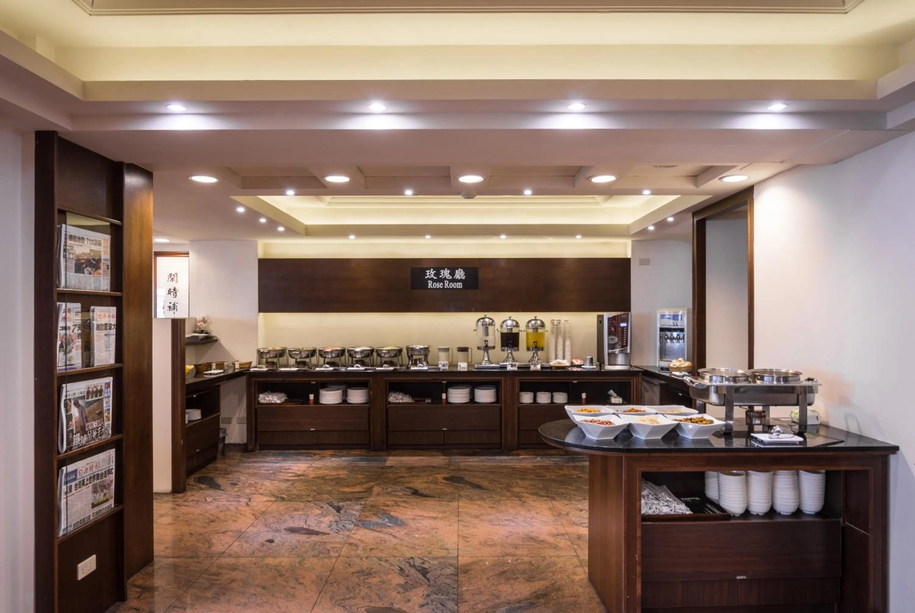 Buffet breakfast in The Enterpriser Hotel