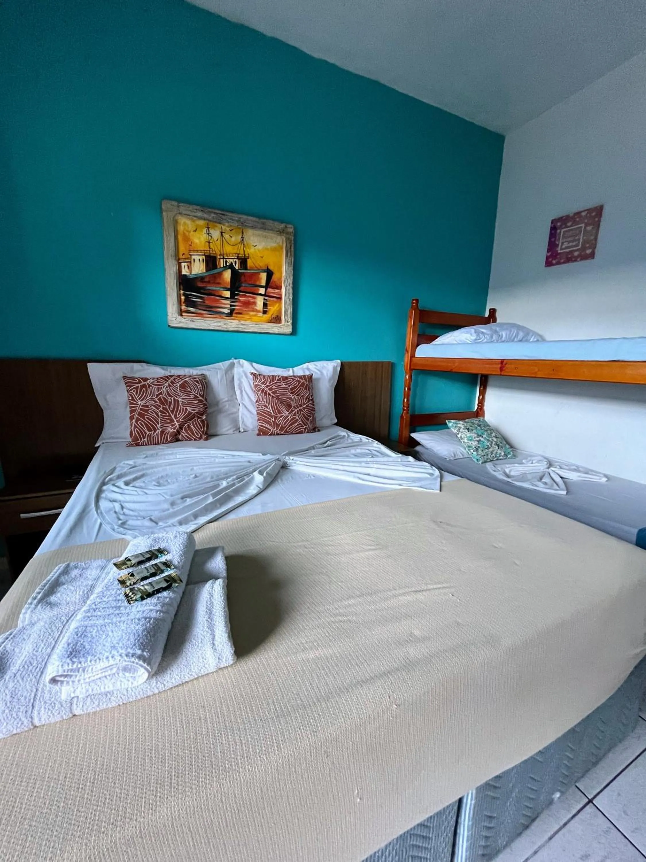 Bed in Pousada Beluga