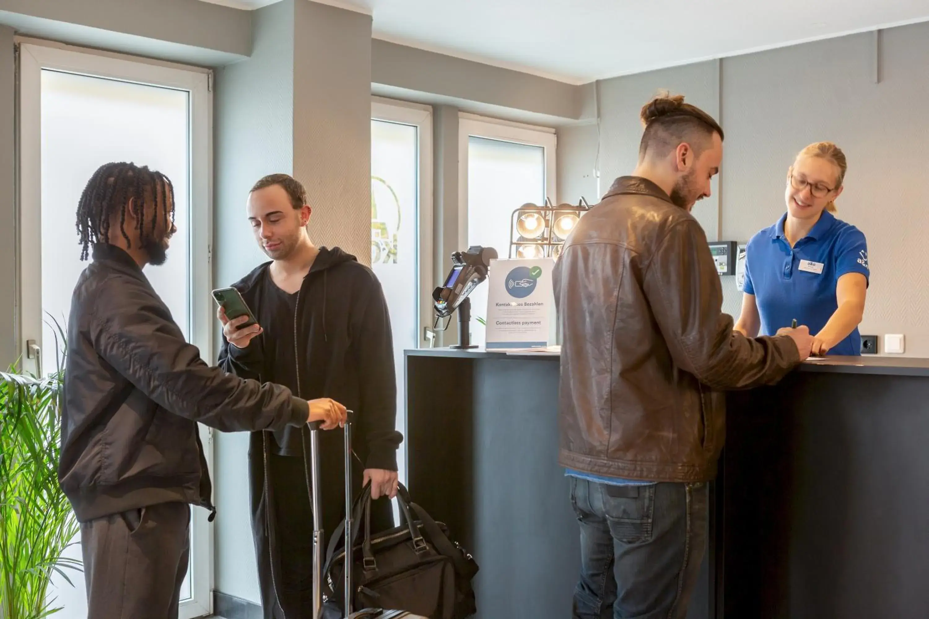 Lobby or reception in a&o Köln Hauptbahnhof Lobby or reception in a&o Köln Hauptbahnhof