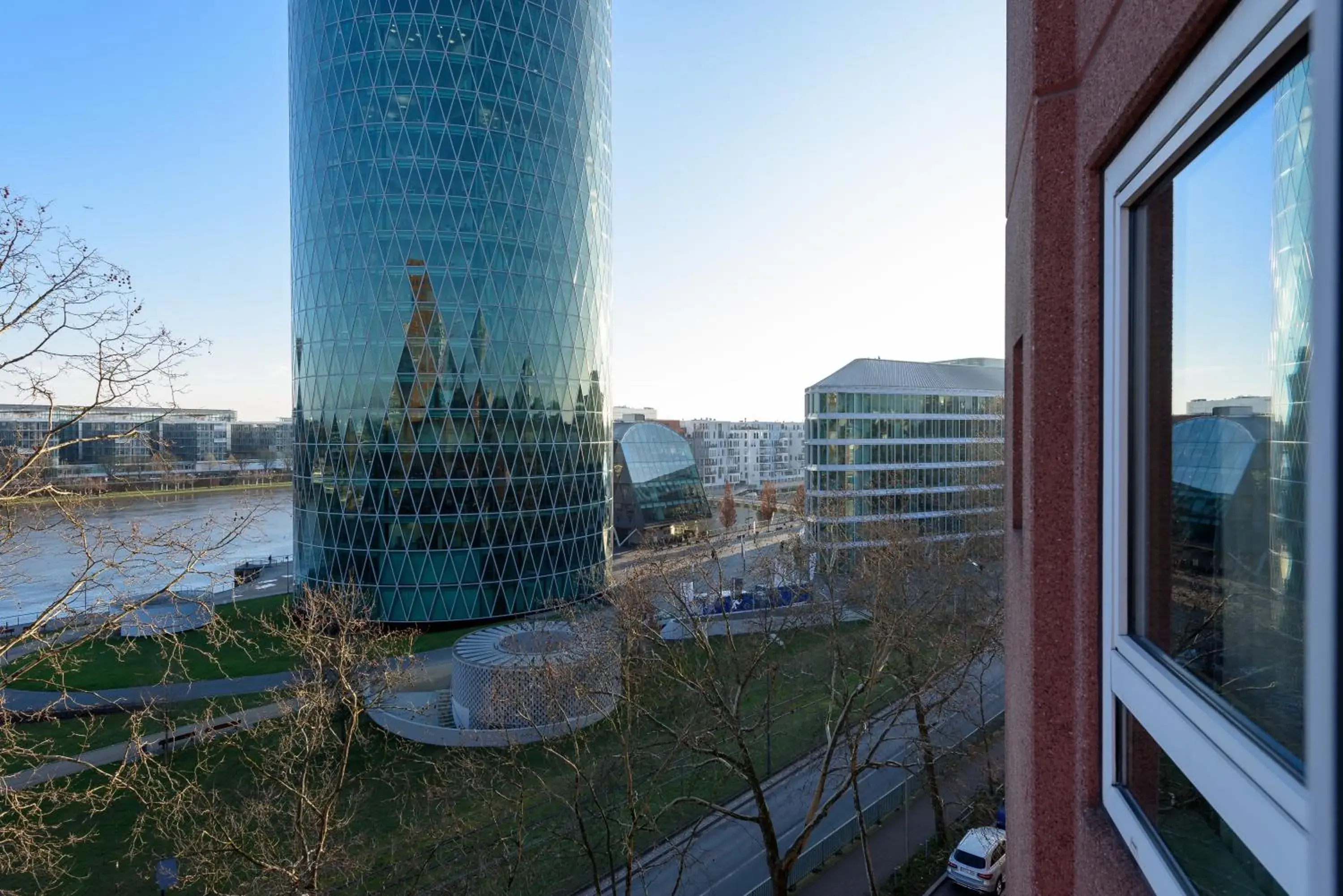 River view in ibis Frankfurt Centrum River view in ibis Frankfurt Centrum