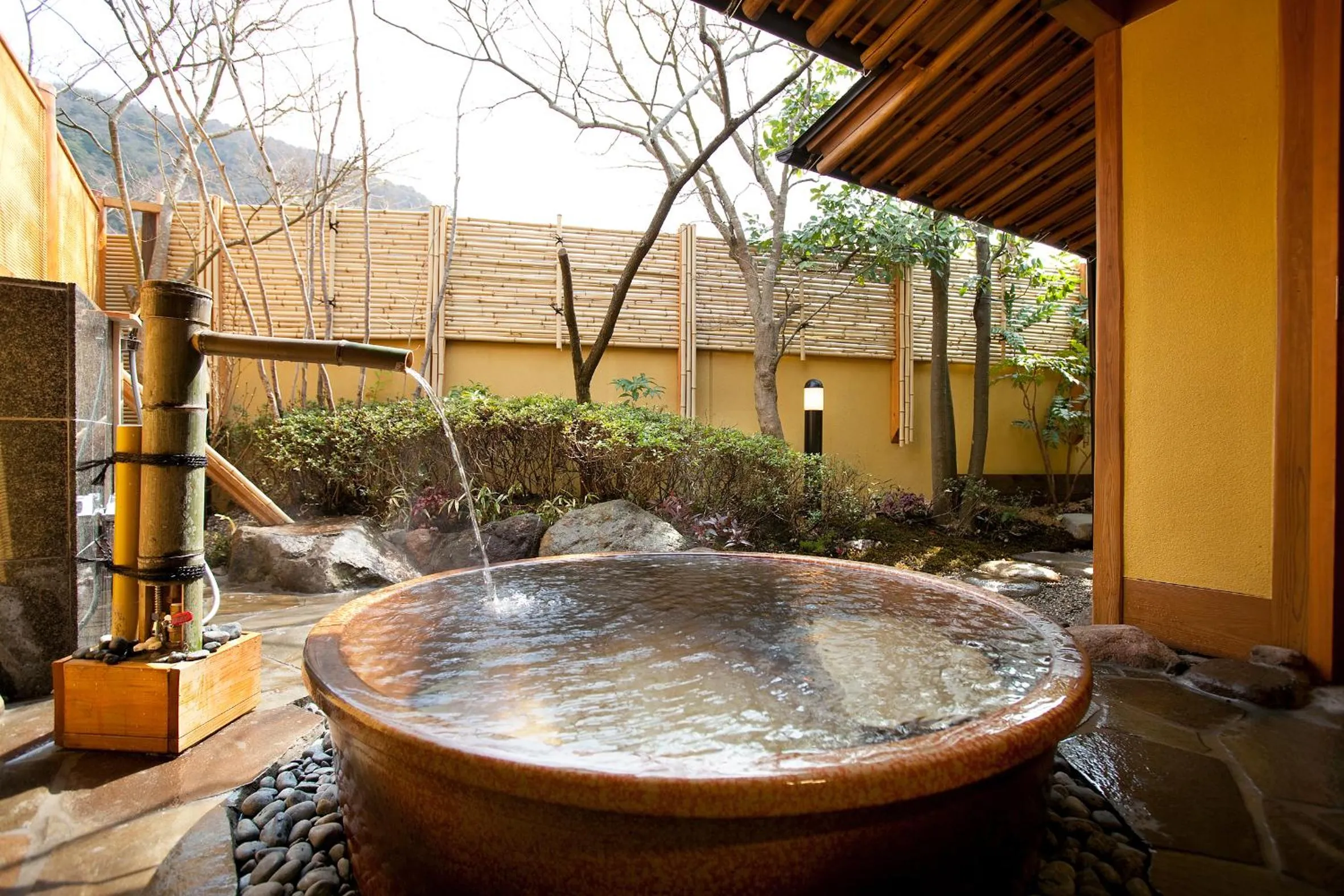 Open Air Bath in Yufuin Santoukan