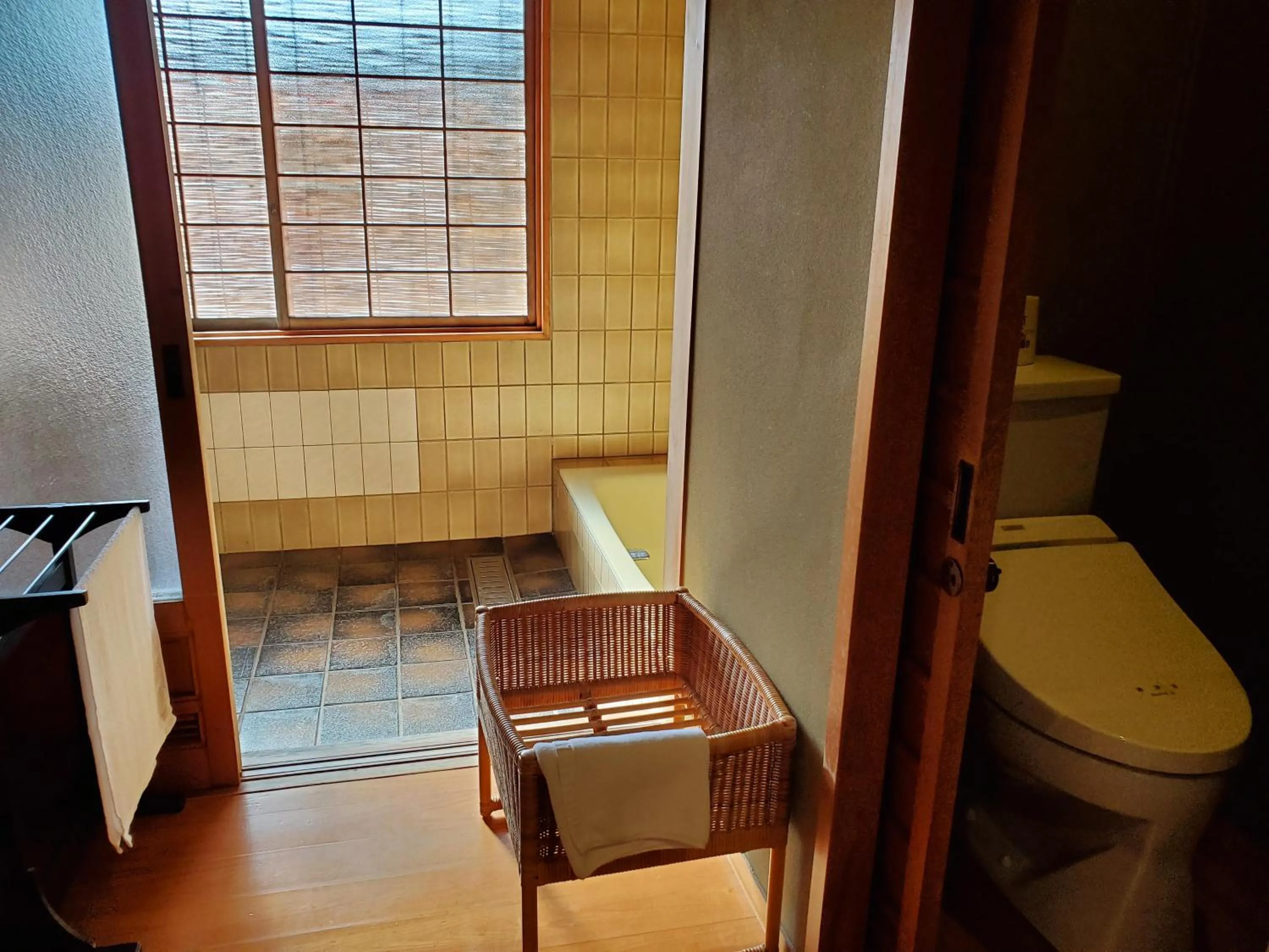 Toilet in Yufuin Santoukan