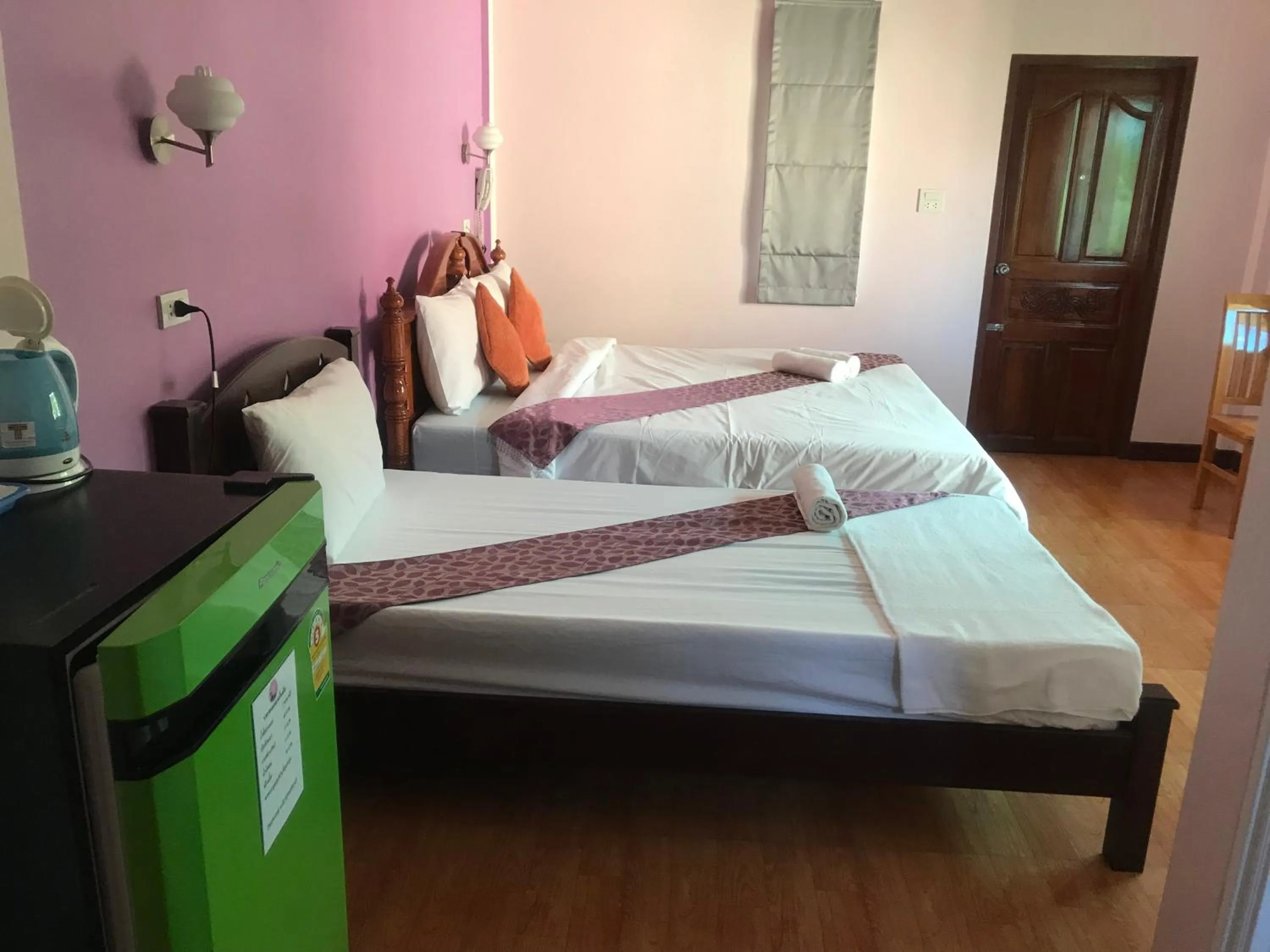 Bed in Sangtong Beach Resort