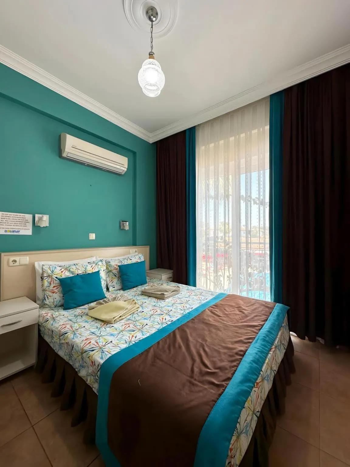 Bed in Villa Dolunay Apart Hotel