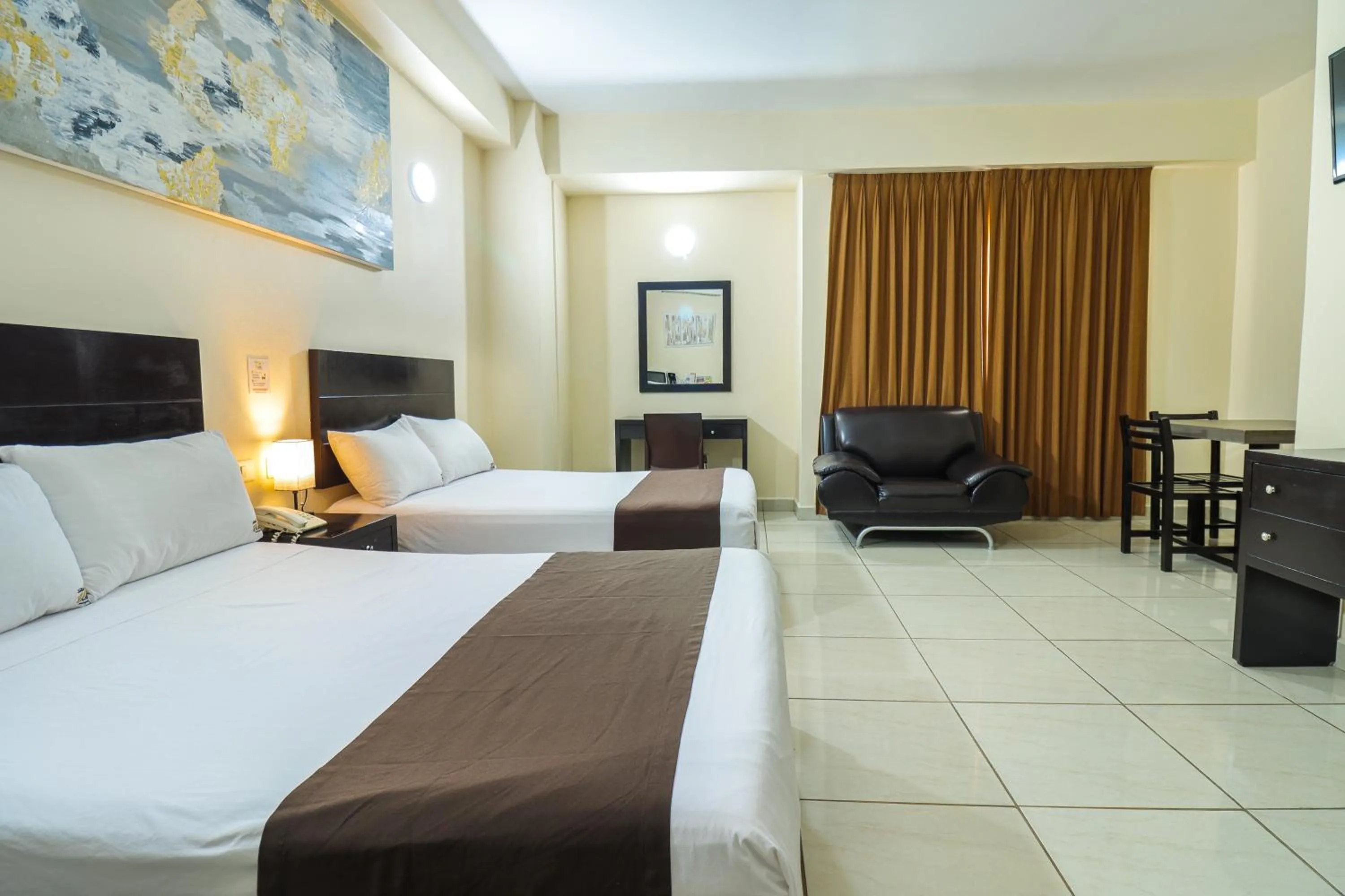 Bed in HOTEL VILLA MARGARITAS