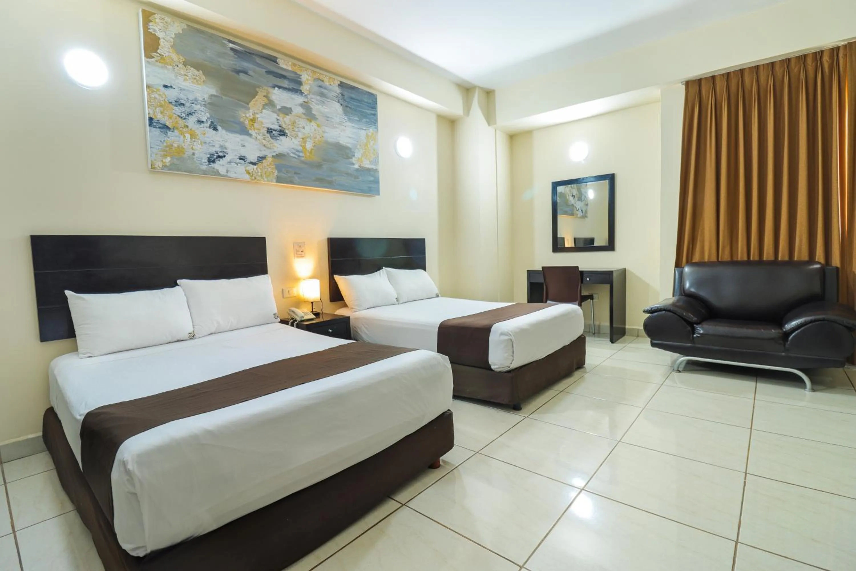 Bed in HOTEL VILLA MARGARITAS