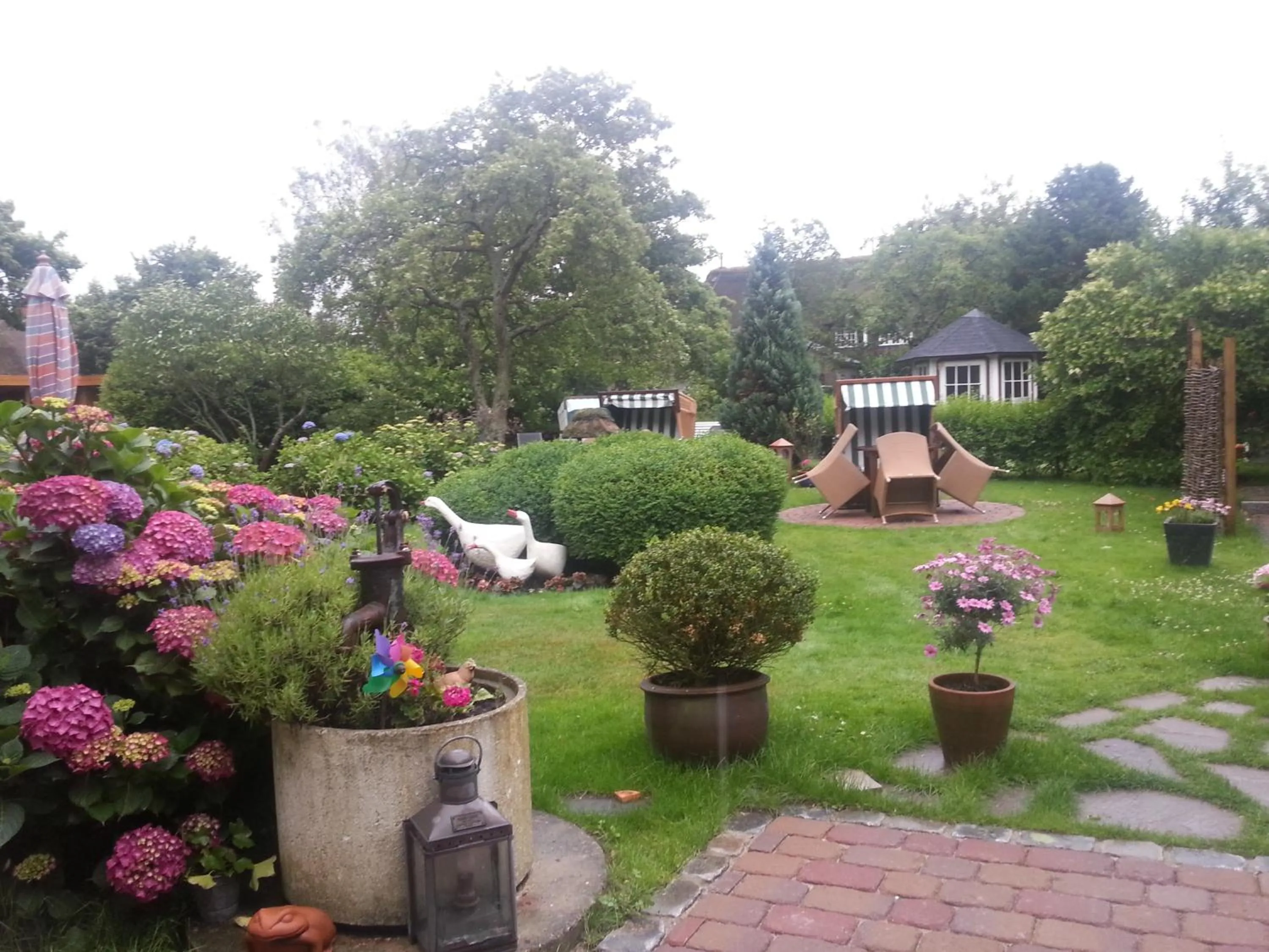 Garden view in Boutiquehotel Seiler Hof Keitum