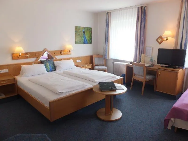 Photo of the whole room, Bed in TIPTOP Hotel Garni Pfauen