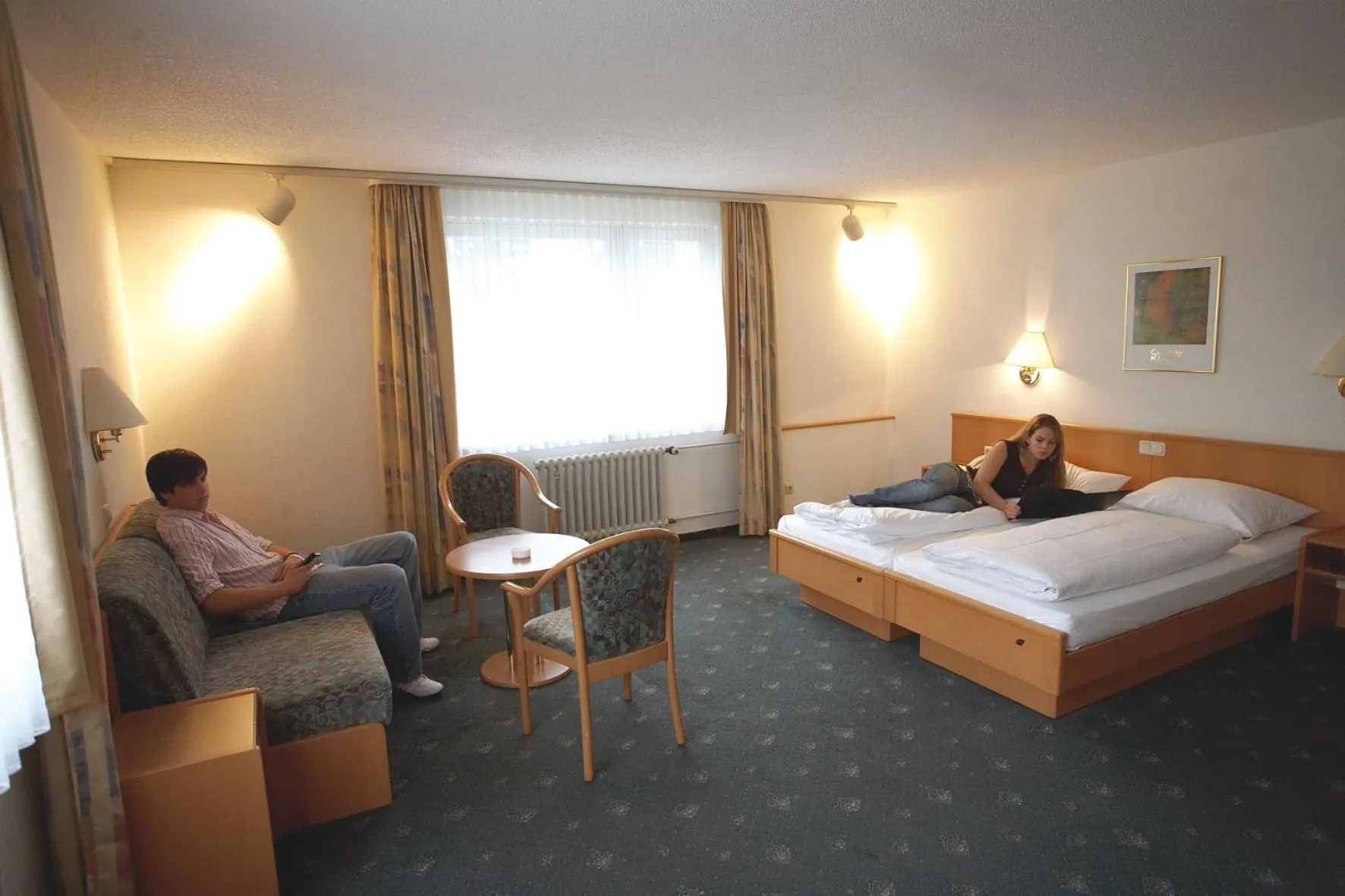 Photo of the whole room, Bed in Hotel Bitburg