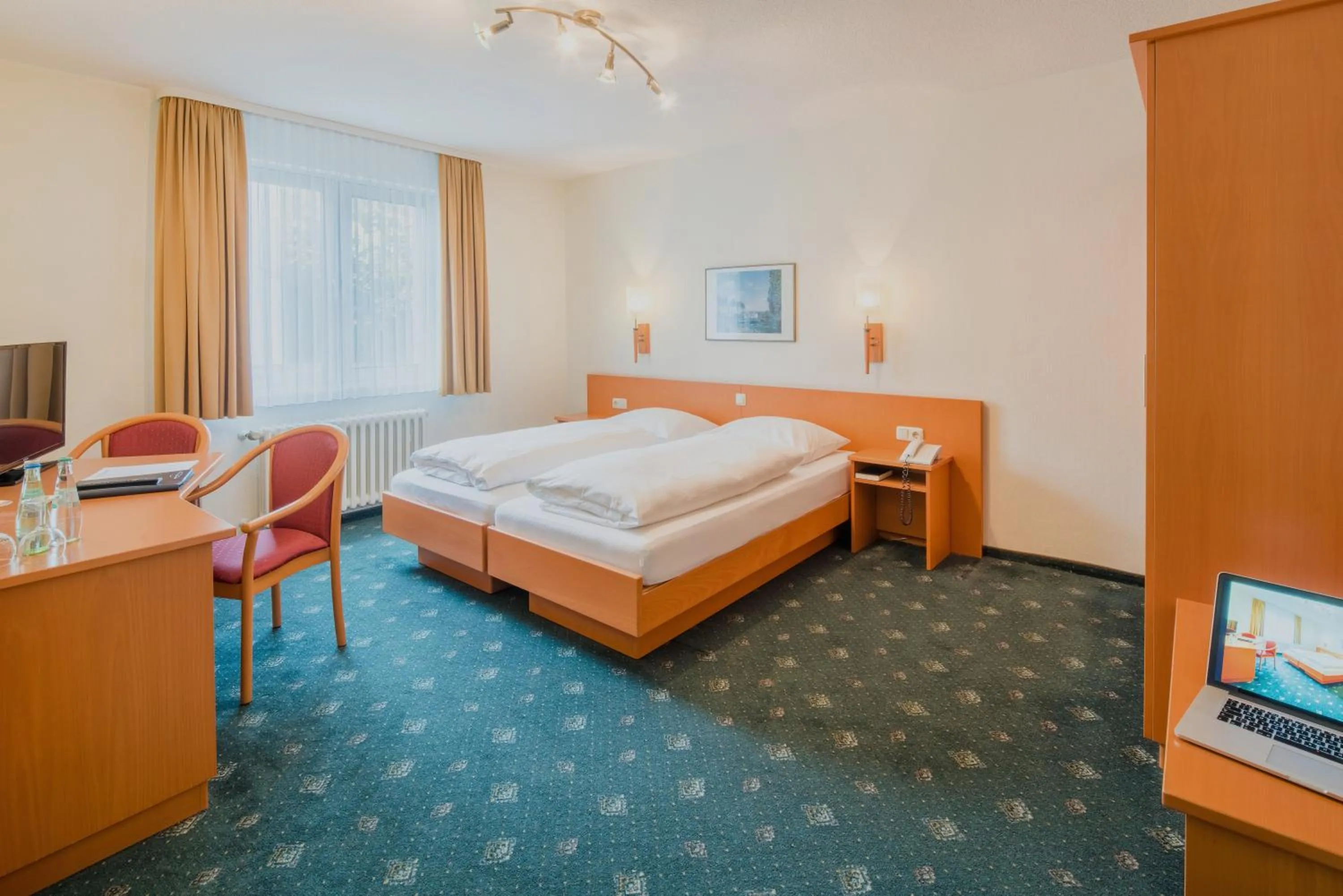 Bed in Hotel Bitburg